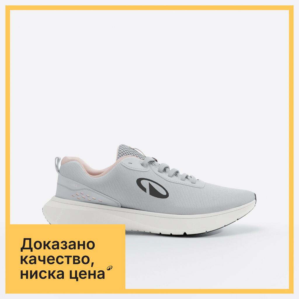 ДАМСКИ ОБУВКИ ЗА БЯГАНЕ JOGFLOW 100.1, СИВИ