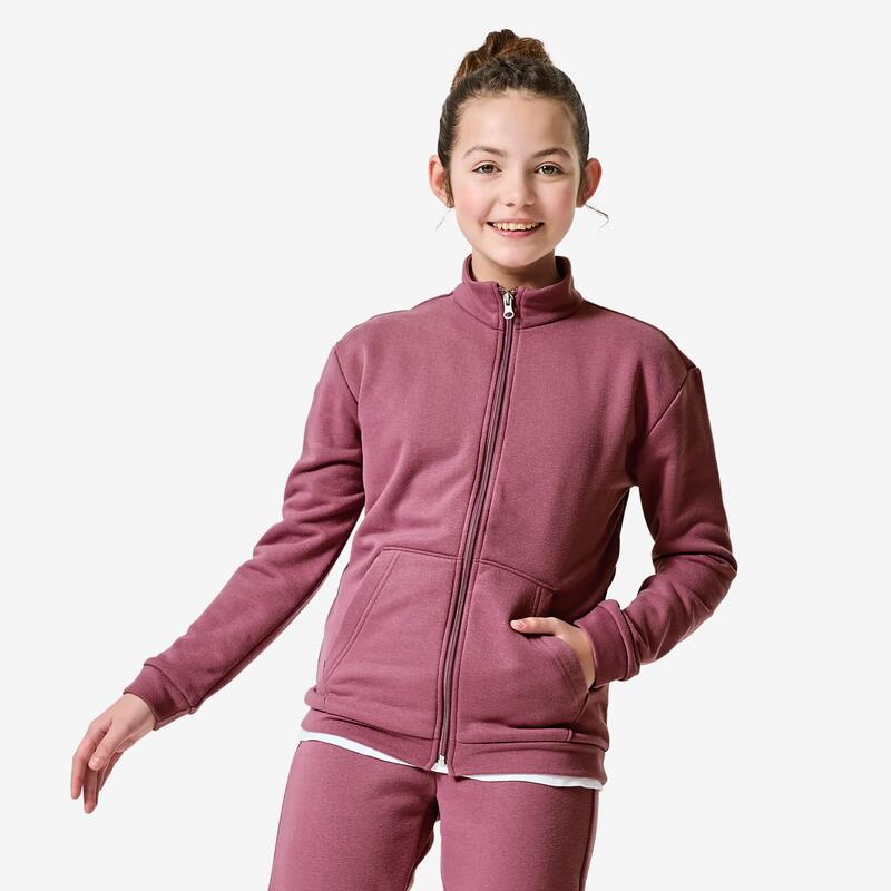 Trening din fleece, călduros, mov, fete 