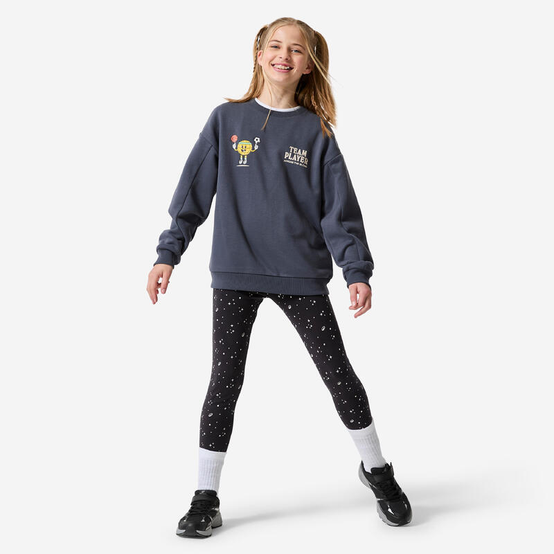 Çocuk Bisiklet Yaka Sweatshirt - Gri