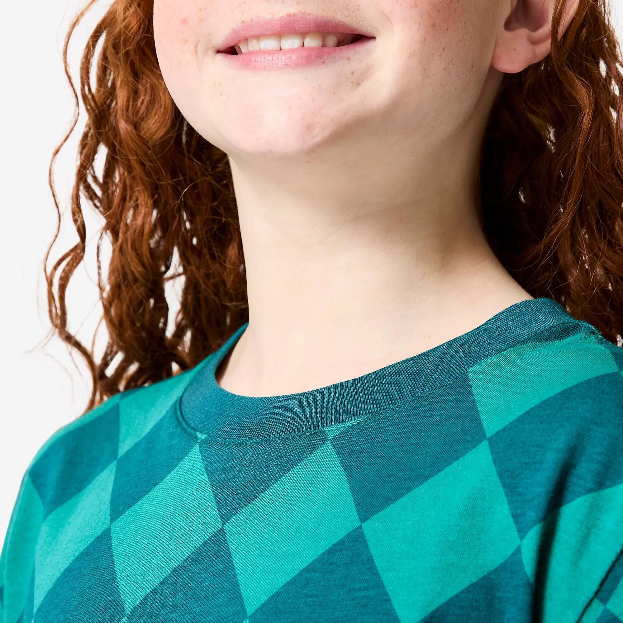 T-shirt manica lunga bambino ginnastica regular fit cotone Harry Potter verde 6/9