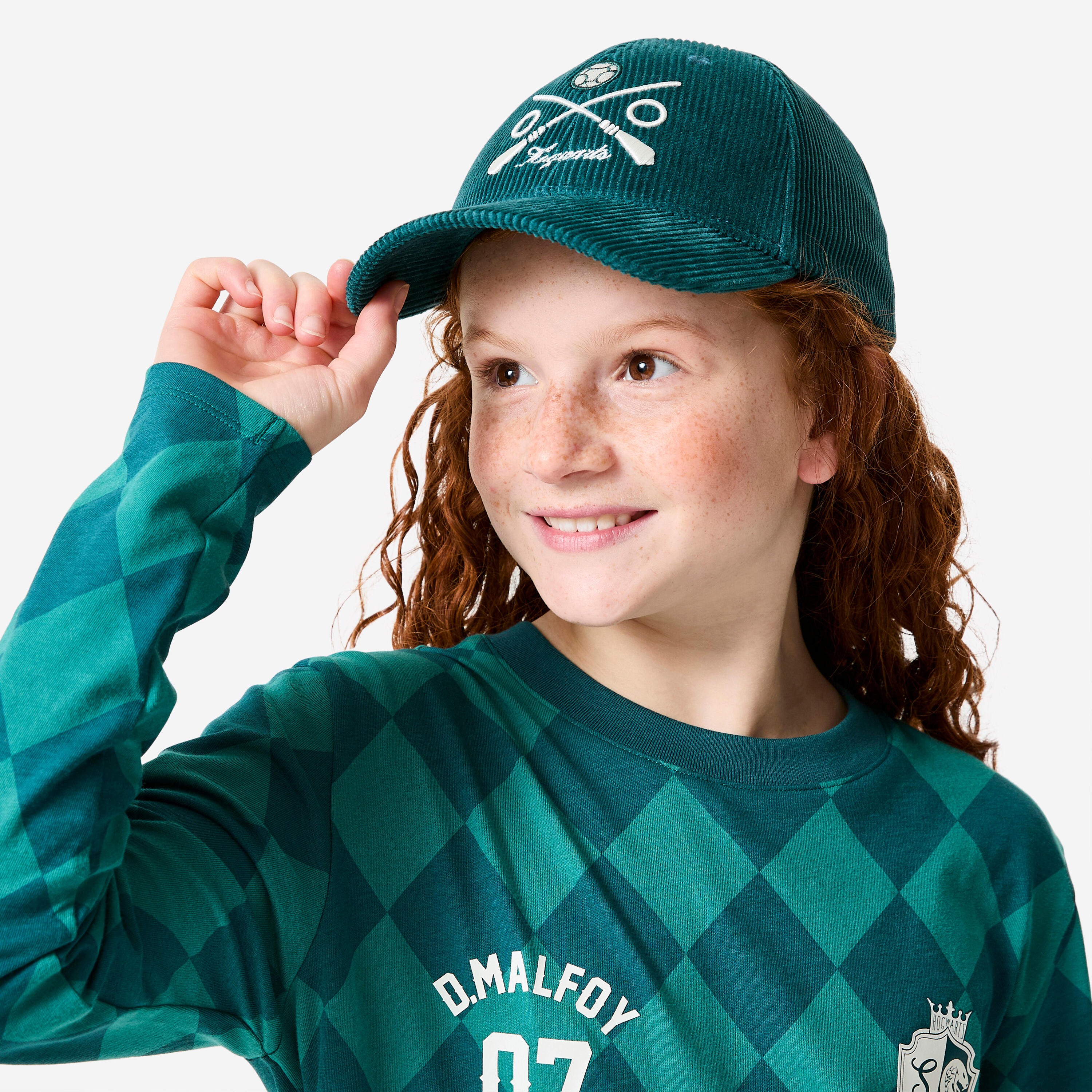 Fluwelen pet Harry Potter voor kinderen groen 9/9