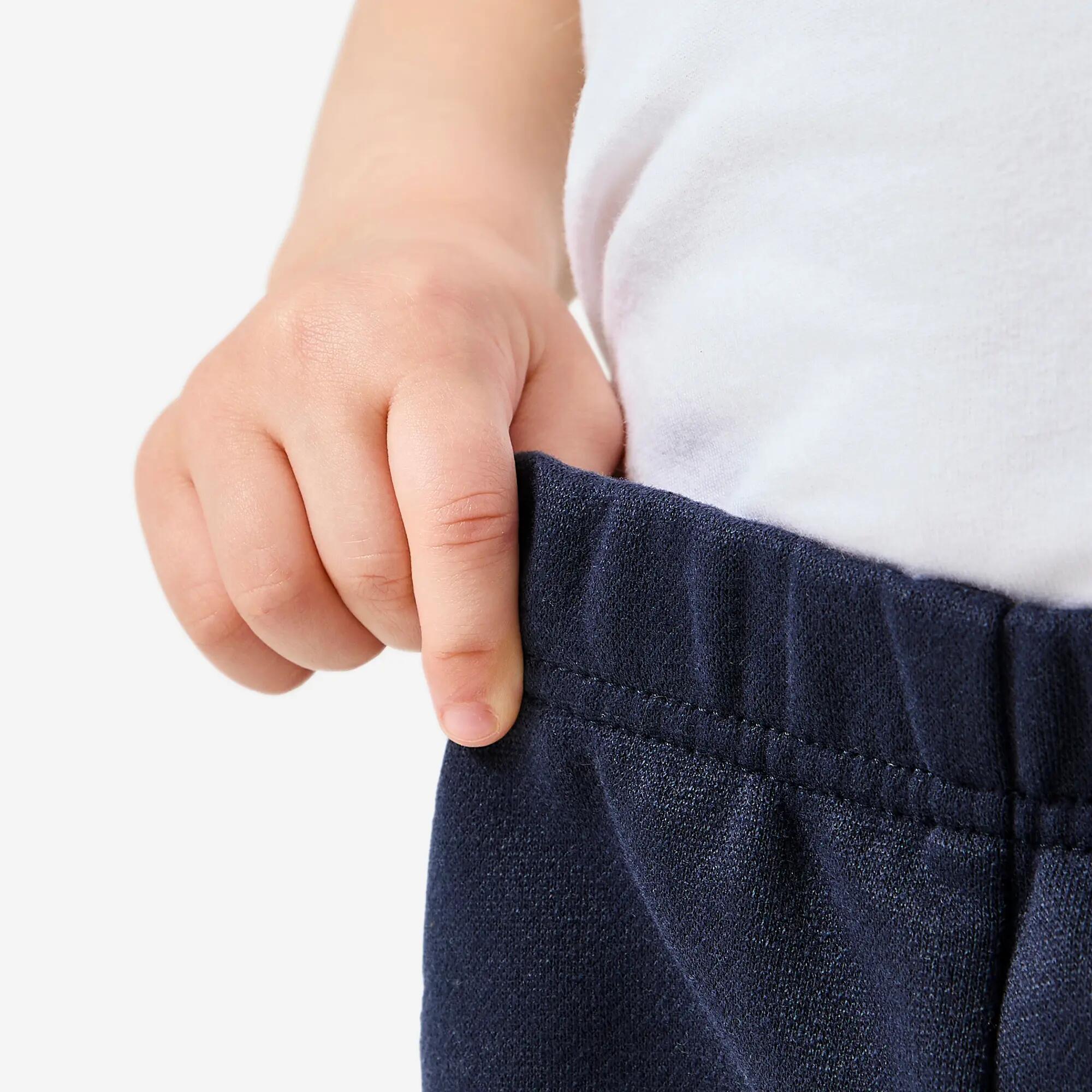 Pantalon babygym moale și elastic, albastru 3/6