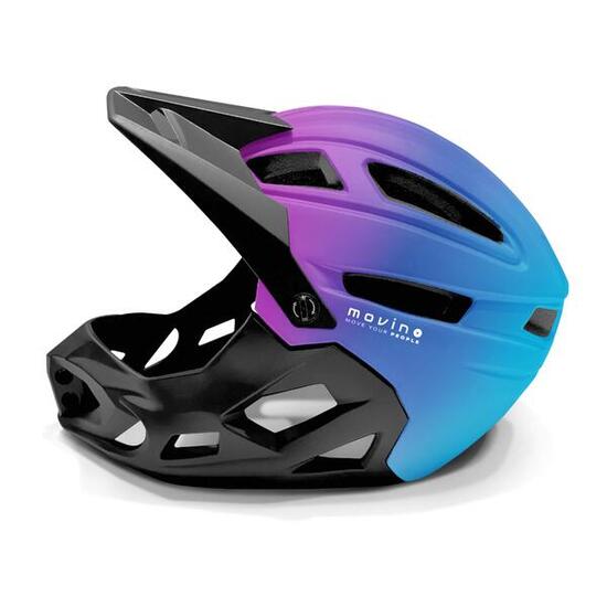 Kask Full-face Movino EDGE S 51-54 cm PC EPS ABS Rainbow