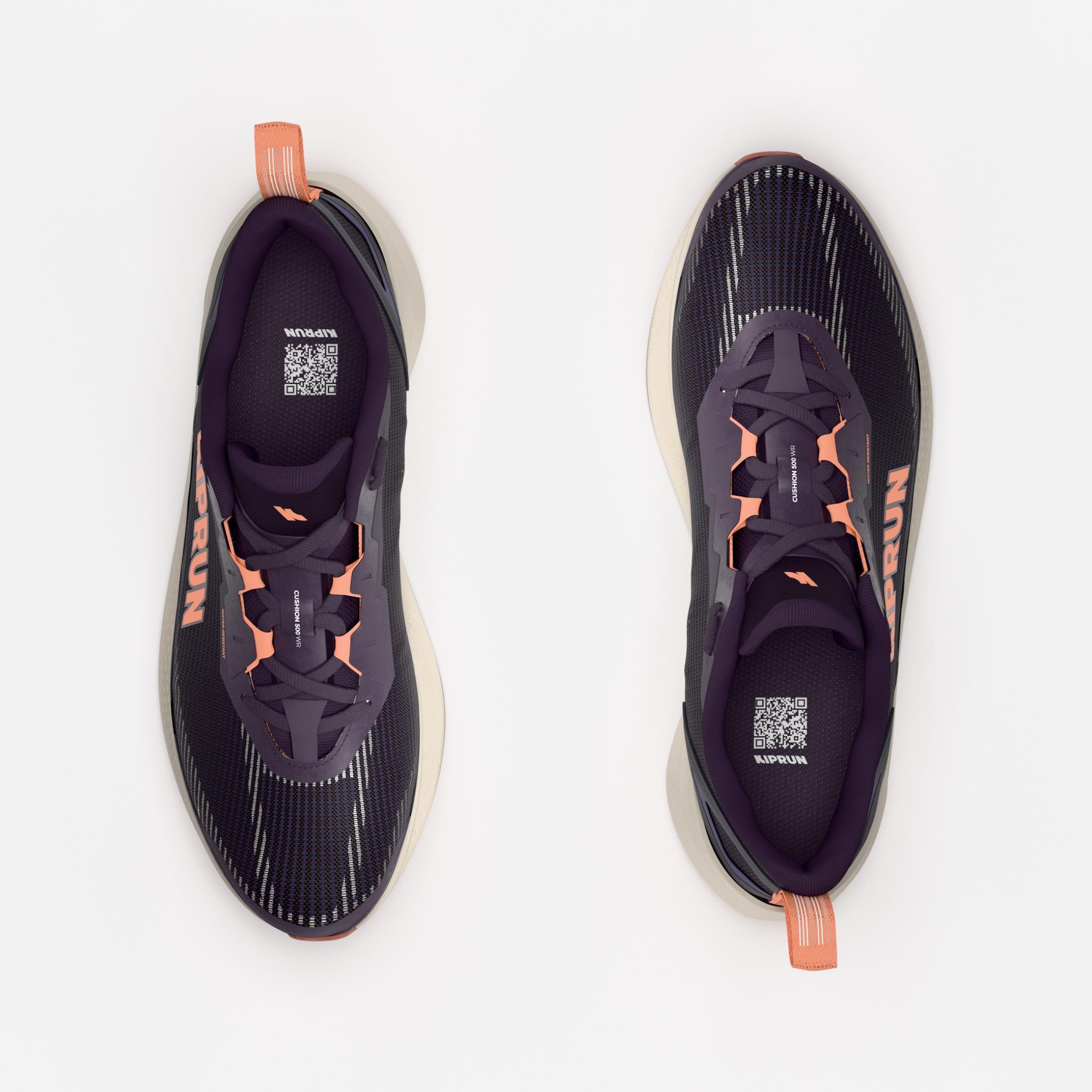 Chaussures running déperlantes femme, KIPRUN KIPCORE WR, violette 6/10