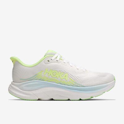 Hardloopschoenen voor dames clifton 11 wit/geel
