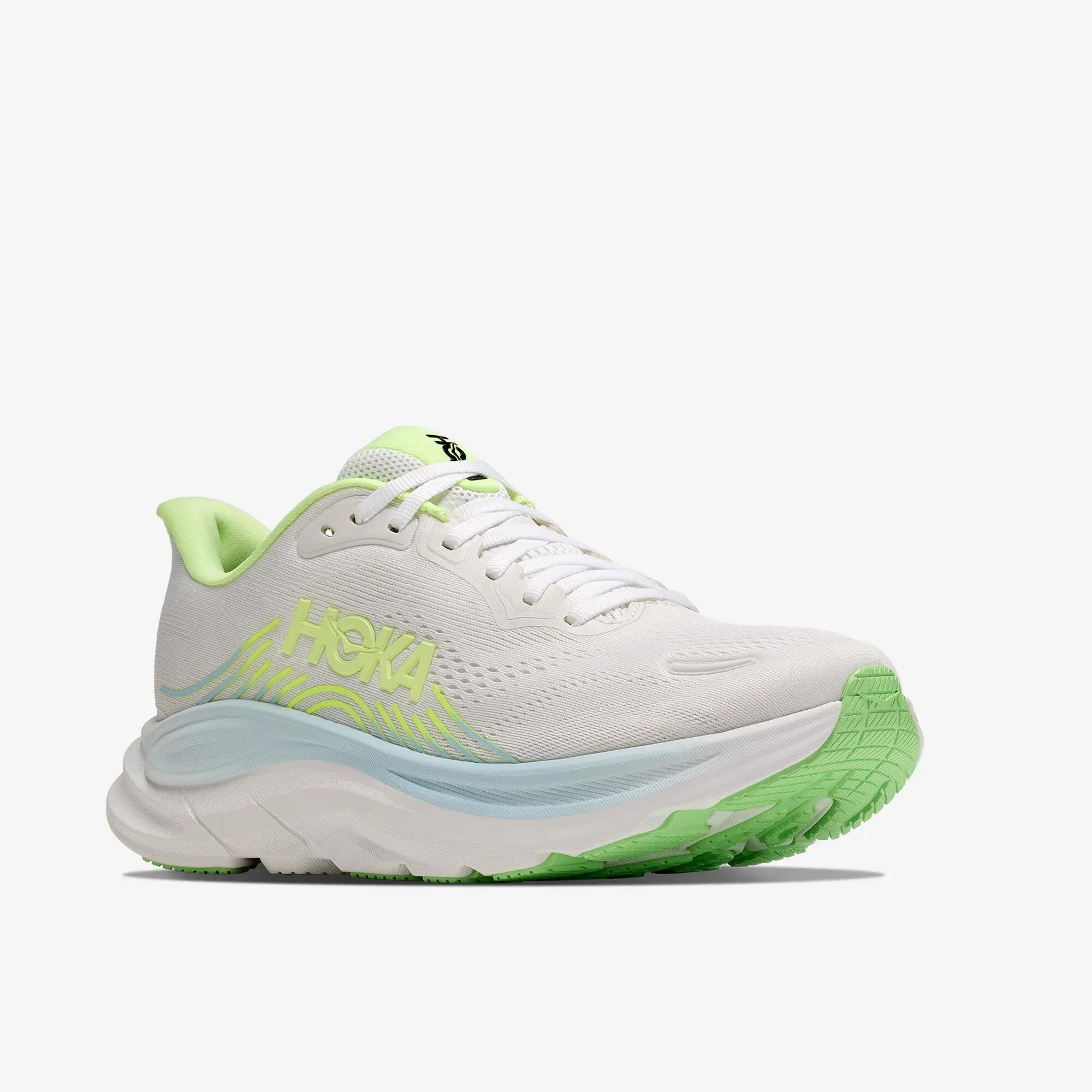 CHAUSSURES DE RUNNING FEMME HOKA CLIFTON 11 BLANC JAUNE 7/8