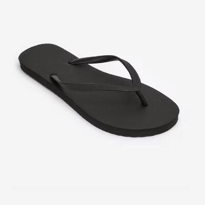 Teenslippers voor dames 100 zwart