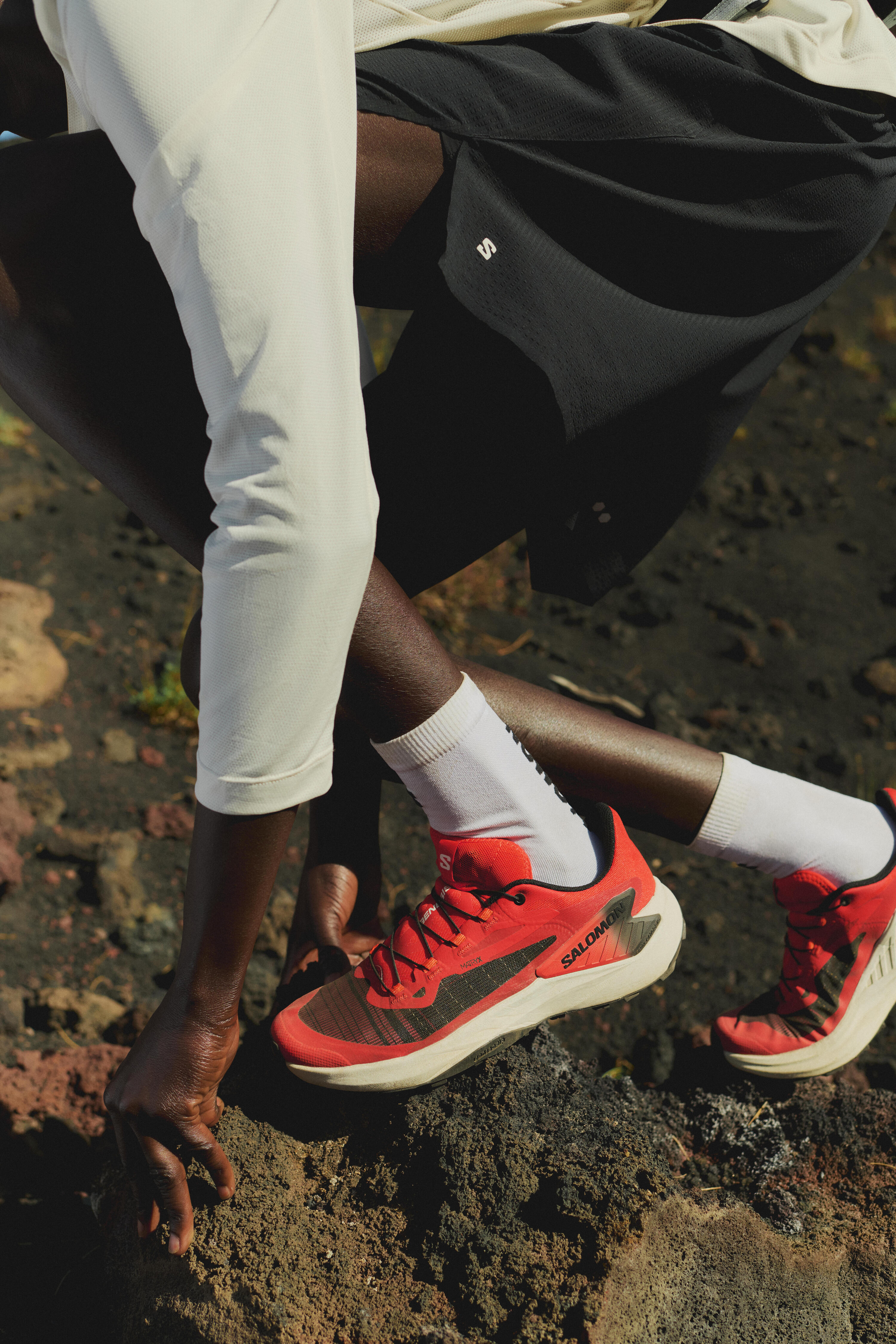 Trailschoenen voor heren Genesis rood/zwart 3/10