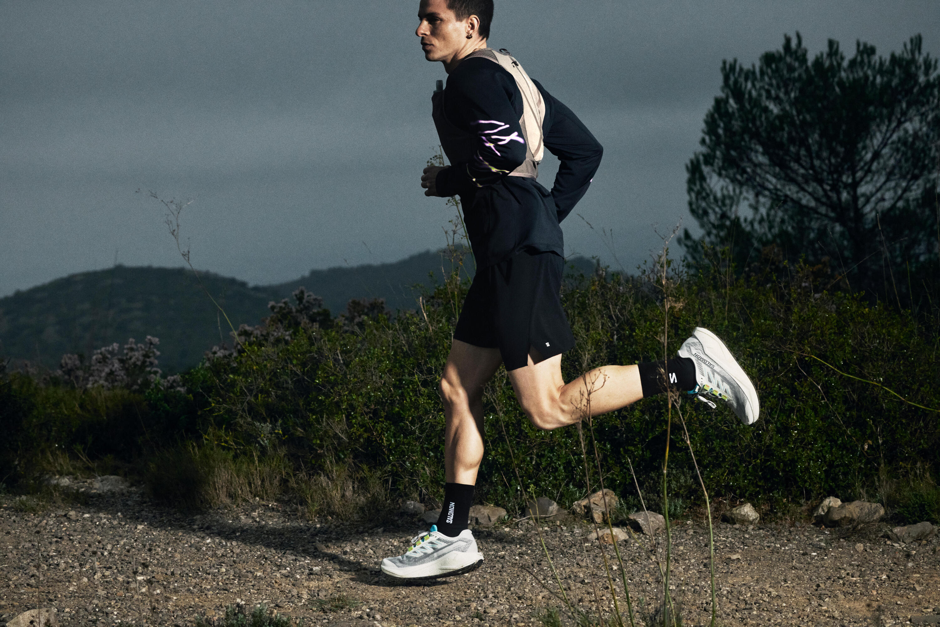 Gravel-Running-Schuh für Herren, Salomon Aero Blaze 3 GRVL weiss 9/12