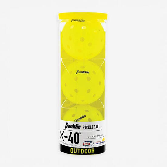 Lot de 3 Balles de Pickleball X-40 Officielles de l’USAPA