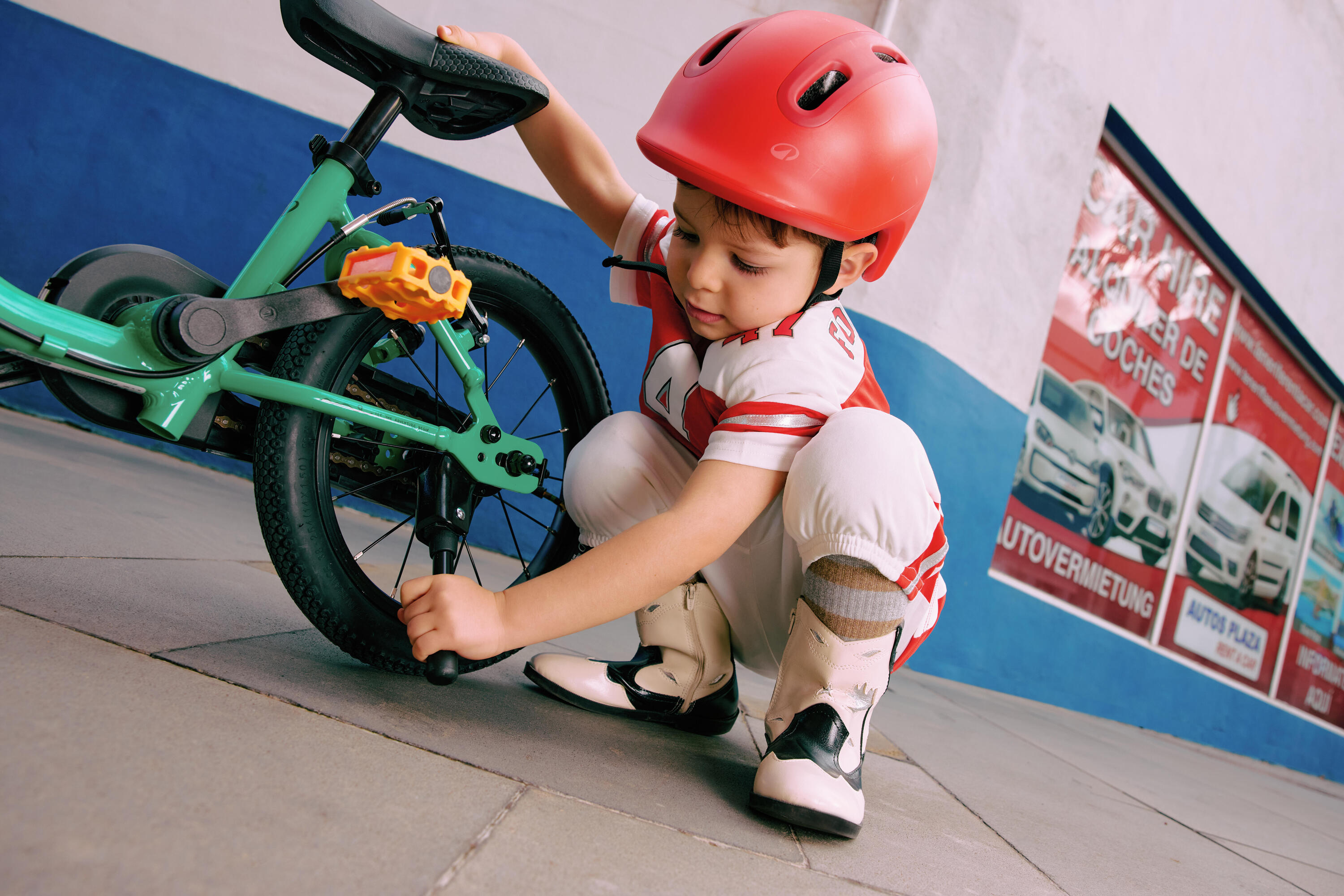 Casque de vélo enfant, Play 500 47-55 cm 19/21