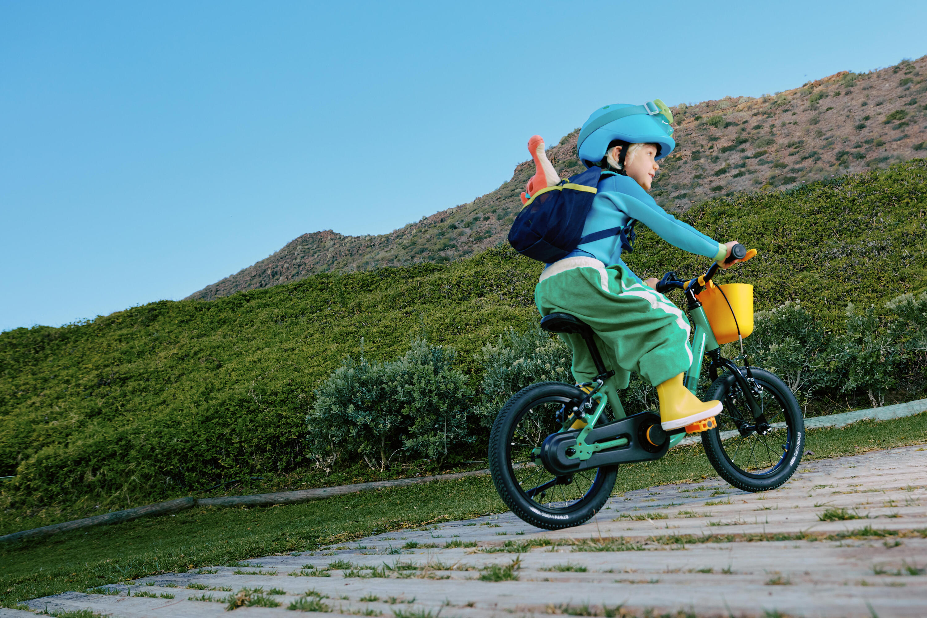 Velohelm Kinder 47-55 cm Play 500 blau 16/23