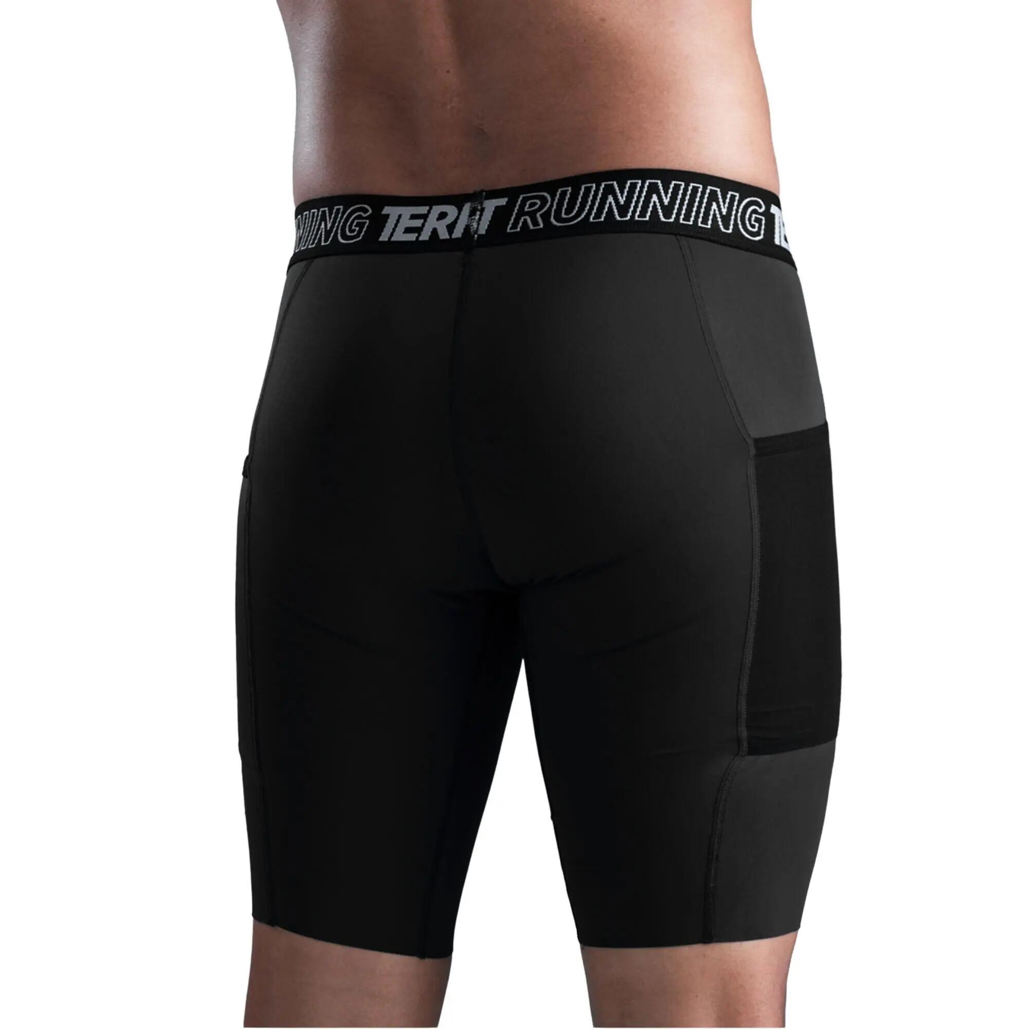 Licra corta de running Biker Run Pro para Hombre Terret - Negro 2/3