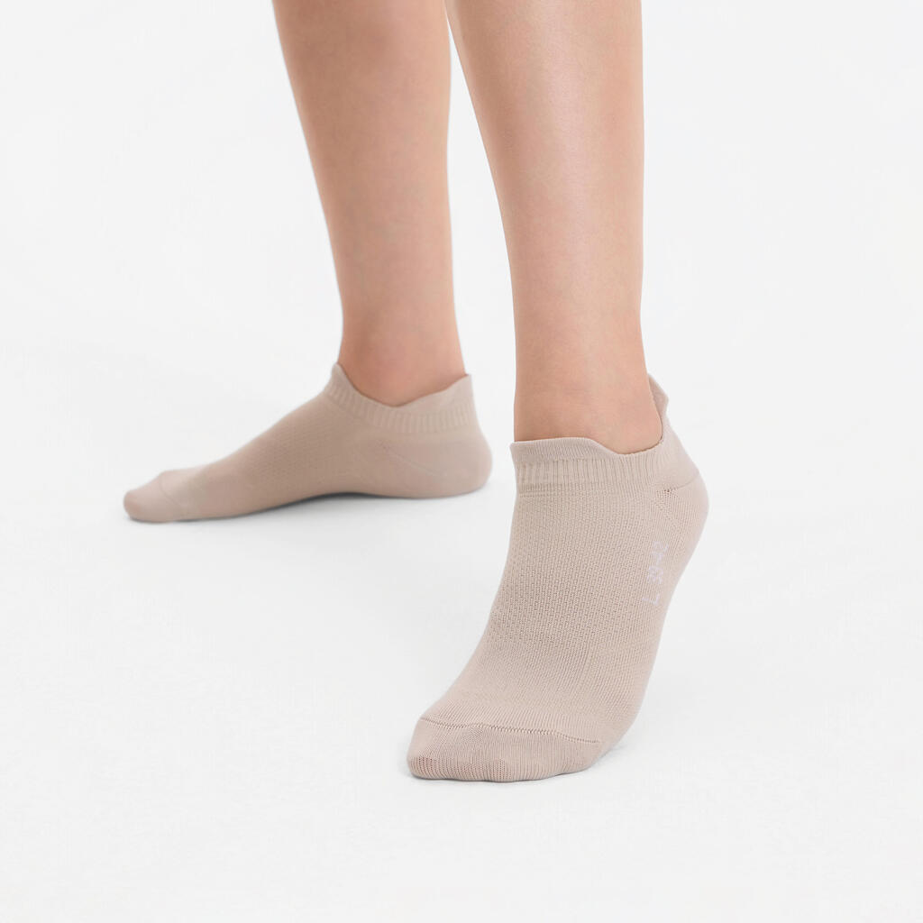 Lot de 2 paires de chaussettes de running run500 fines invisibles