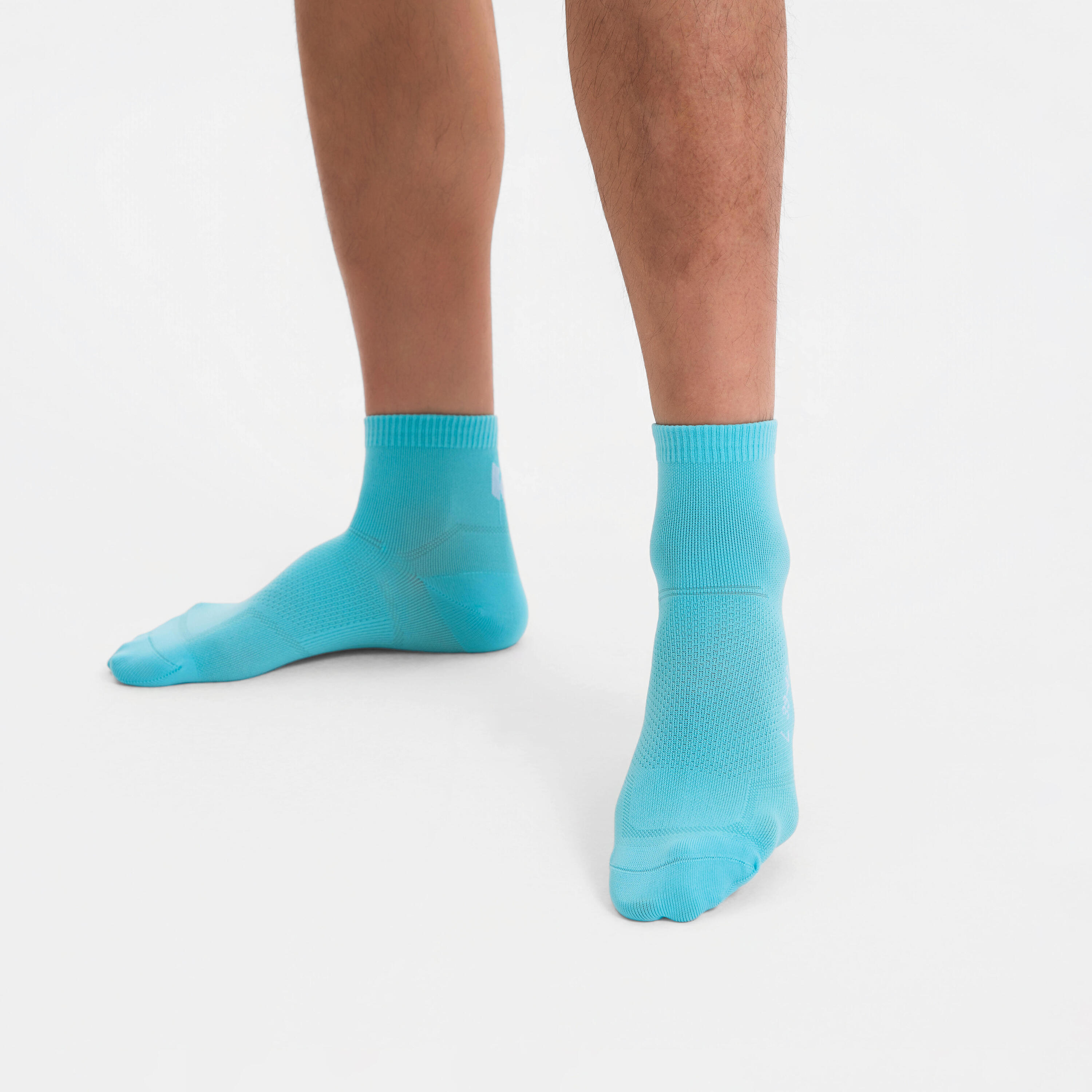 Chaussettes de course minces et courtes x2 paires, Run 500 4/20