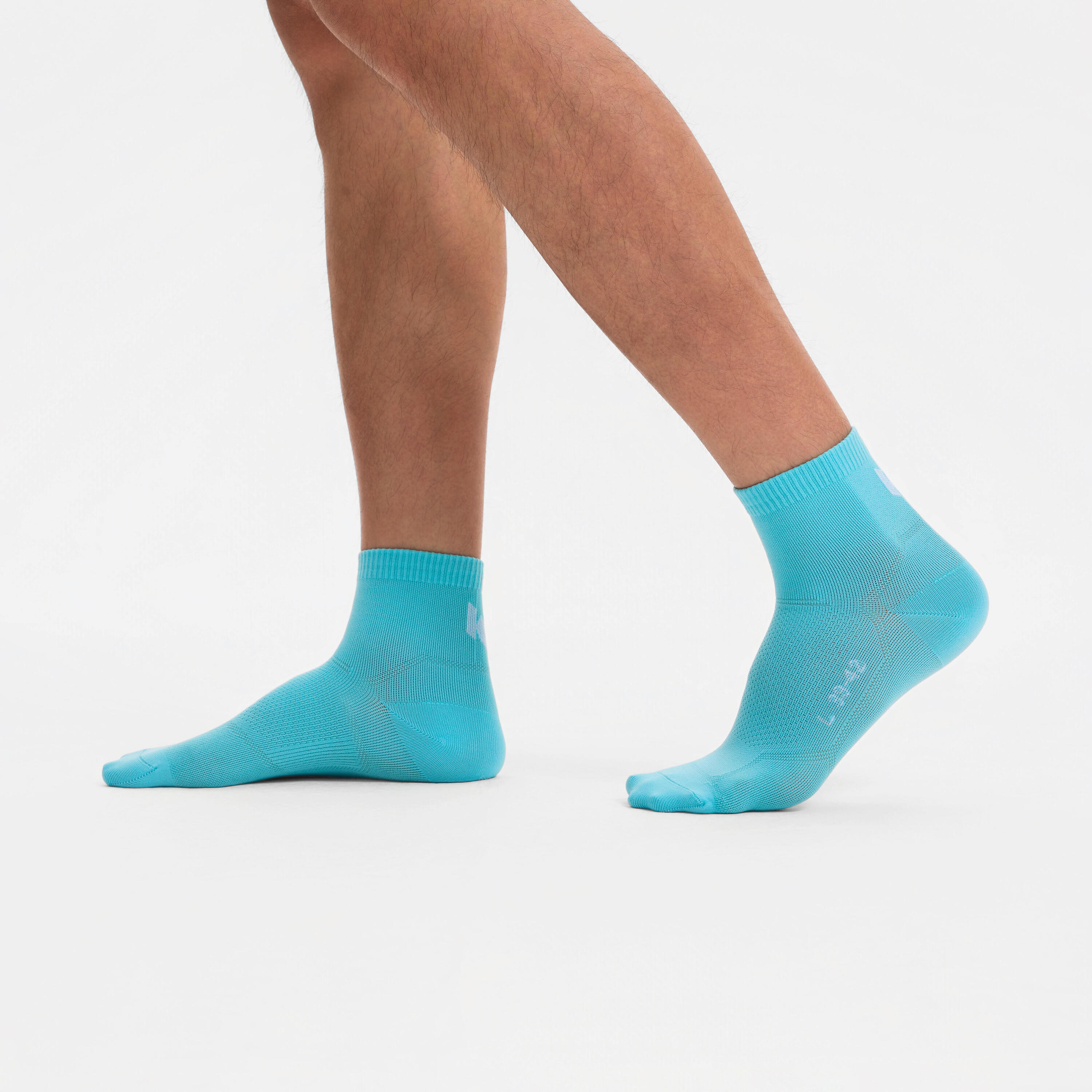 Chaussettes de course minces et courtes x2 paires, Run 500 5/20