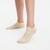 Lot de 2 paires de chaussettes de running run500 fines invisibles jaune