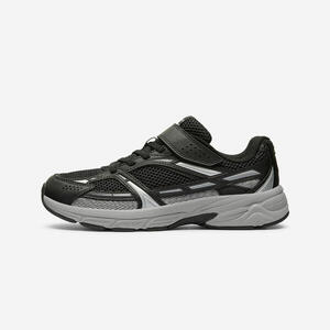 Zapatillas OG2K Niños Negro-Gris Velcro Ligeras Transpirables