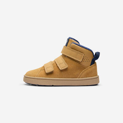 Scarpe da ginnastica bambino STEPPER MID barefoot cuoio blu