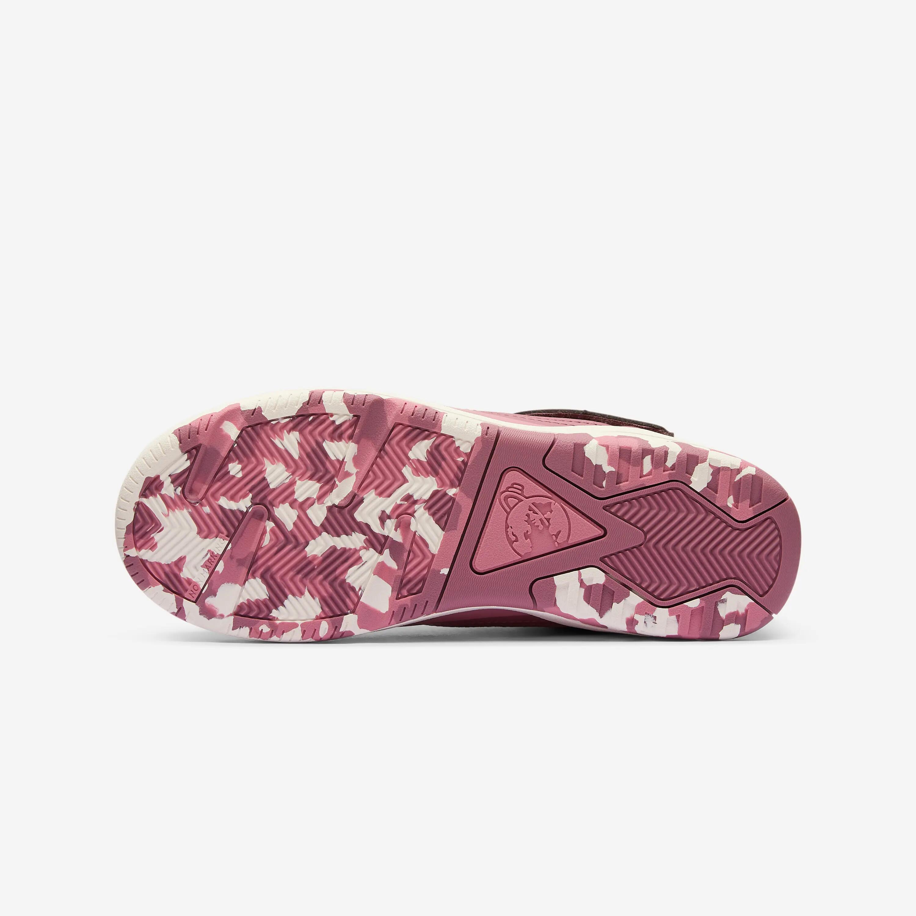 Scarpe da ginnastica bambino PLAYVENTURE con strap impermeabili lilla-rosa 4/7