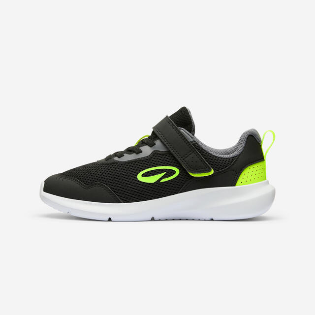 Fitnessschuhe Sneaker Kinder Klett atmungsaktiv leicht - Play Sporty schwarz