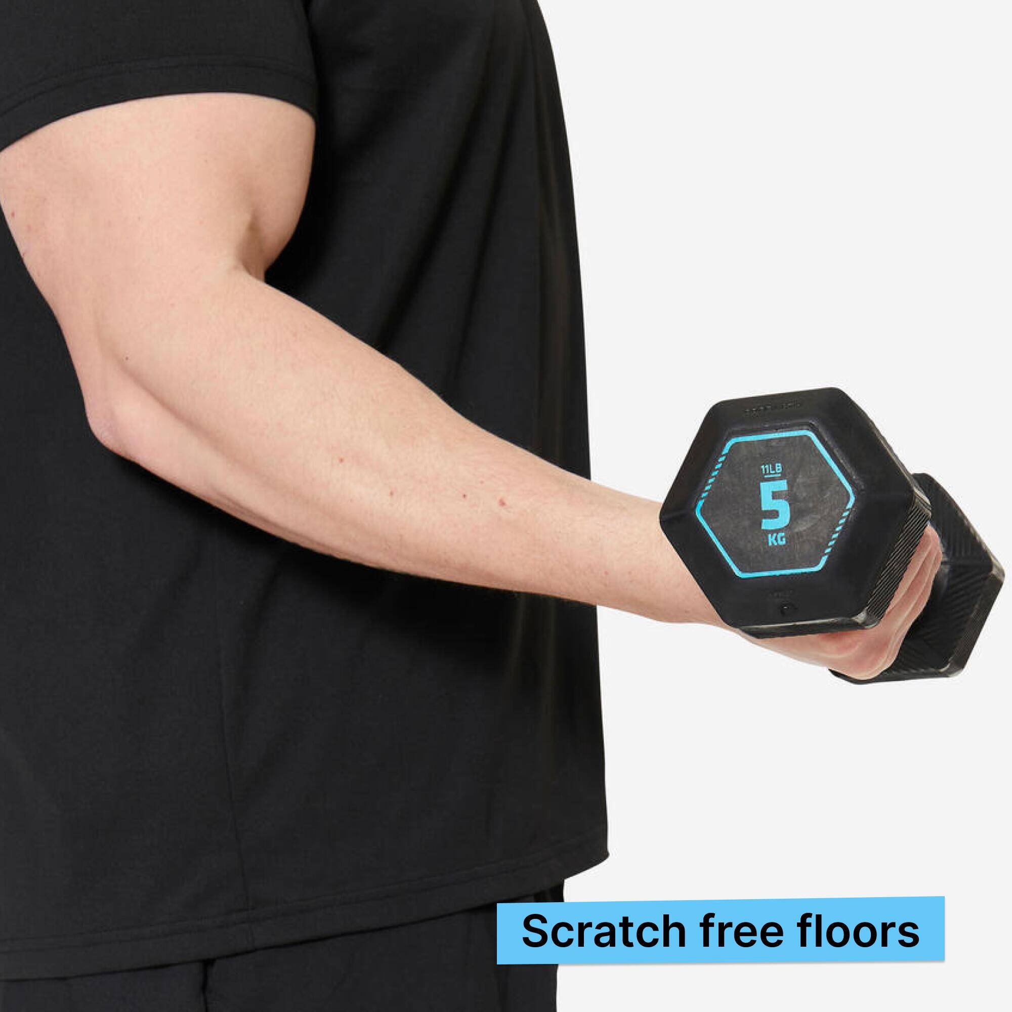 Cross Training and Weight Training 5 kg 80% Recycled Cast Iron Dumbbell -  5