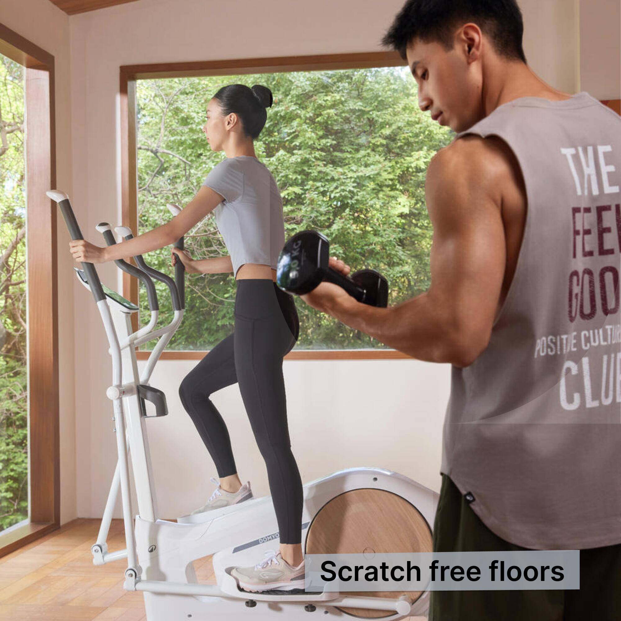 5 kg Fitness Dumbbells Twin-Pack, Partially Recycled Cast Iron - Black -  4