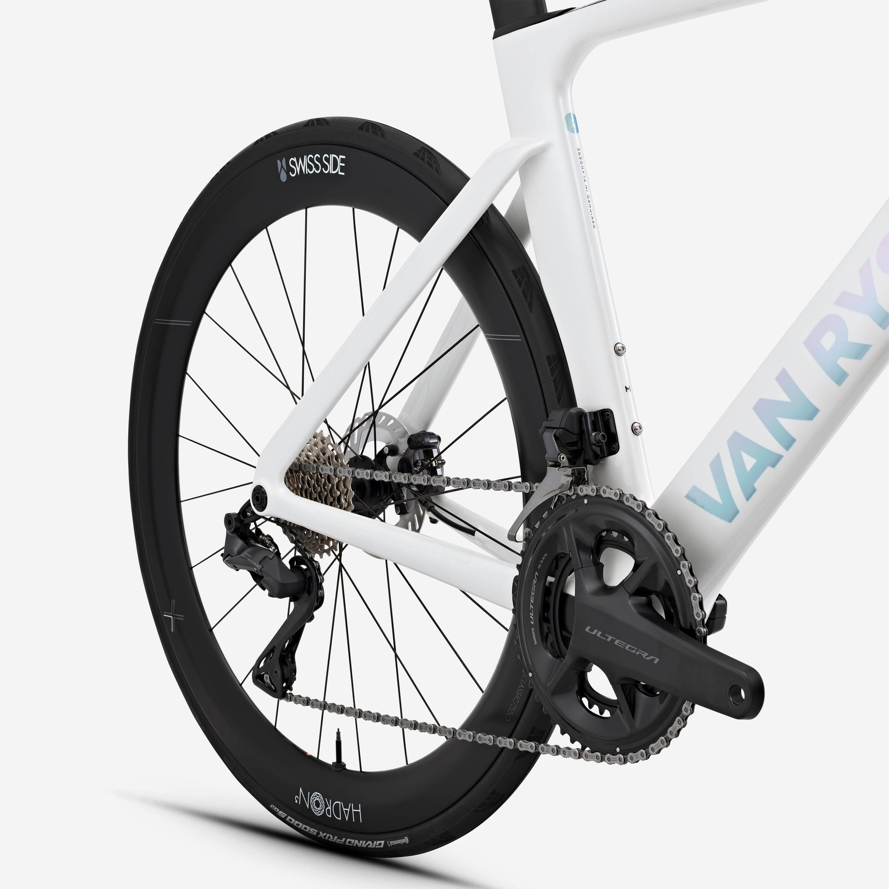 Rennvelo Shimano Ultegra DI2 2x12g Leistungsmesser, RCR-F Pro weiss 4/17