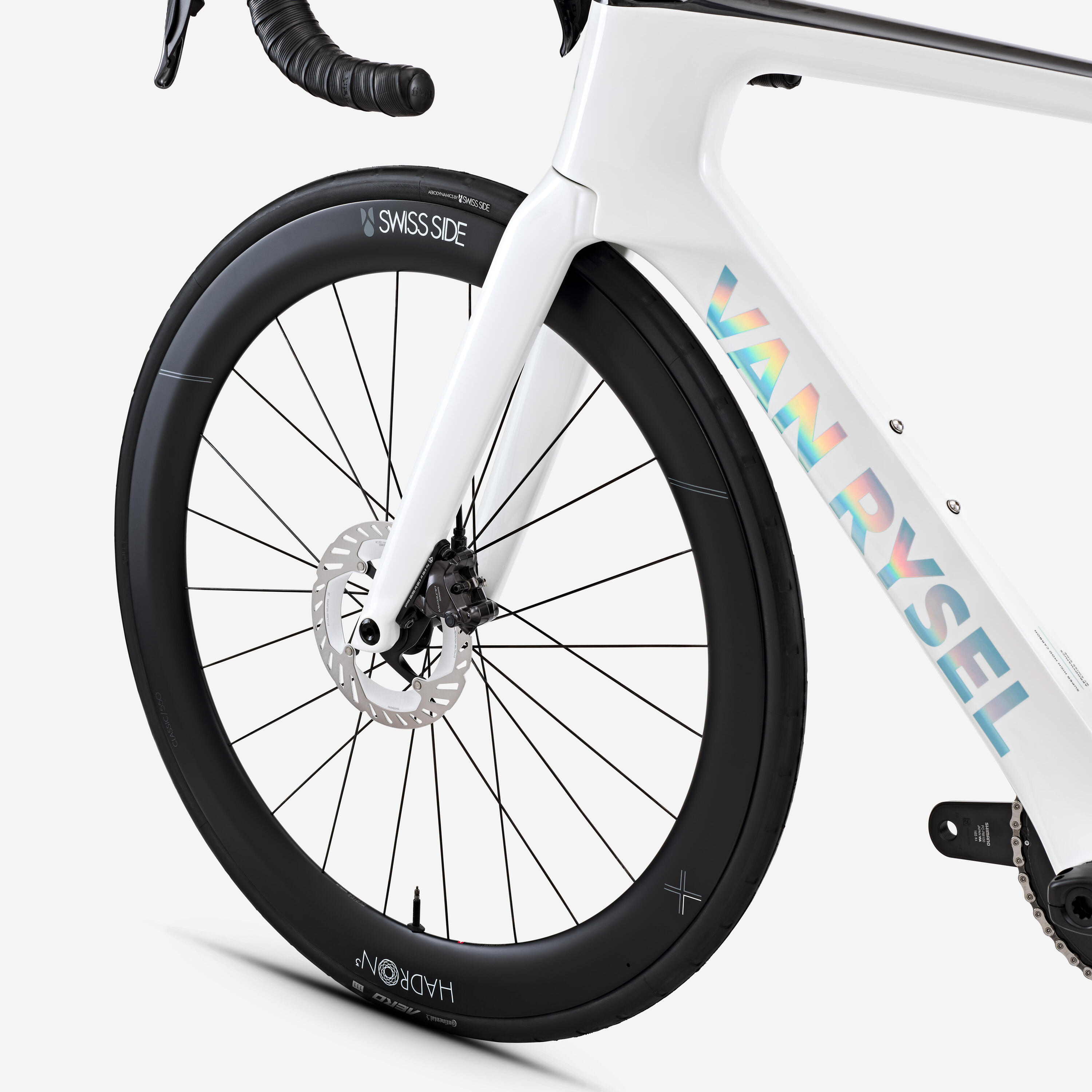 Rennvelo Shimano Ultegra DI2 2x12g Leistungsmesser, RCR-F Pro weiss 7/17