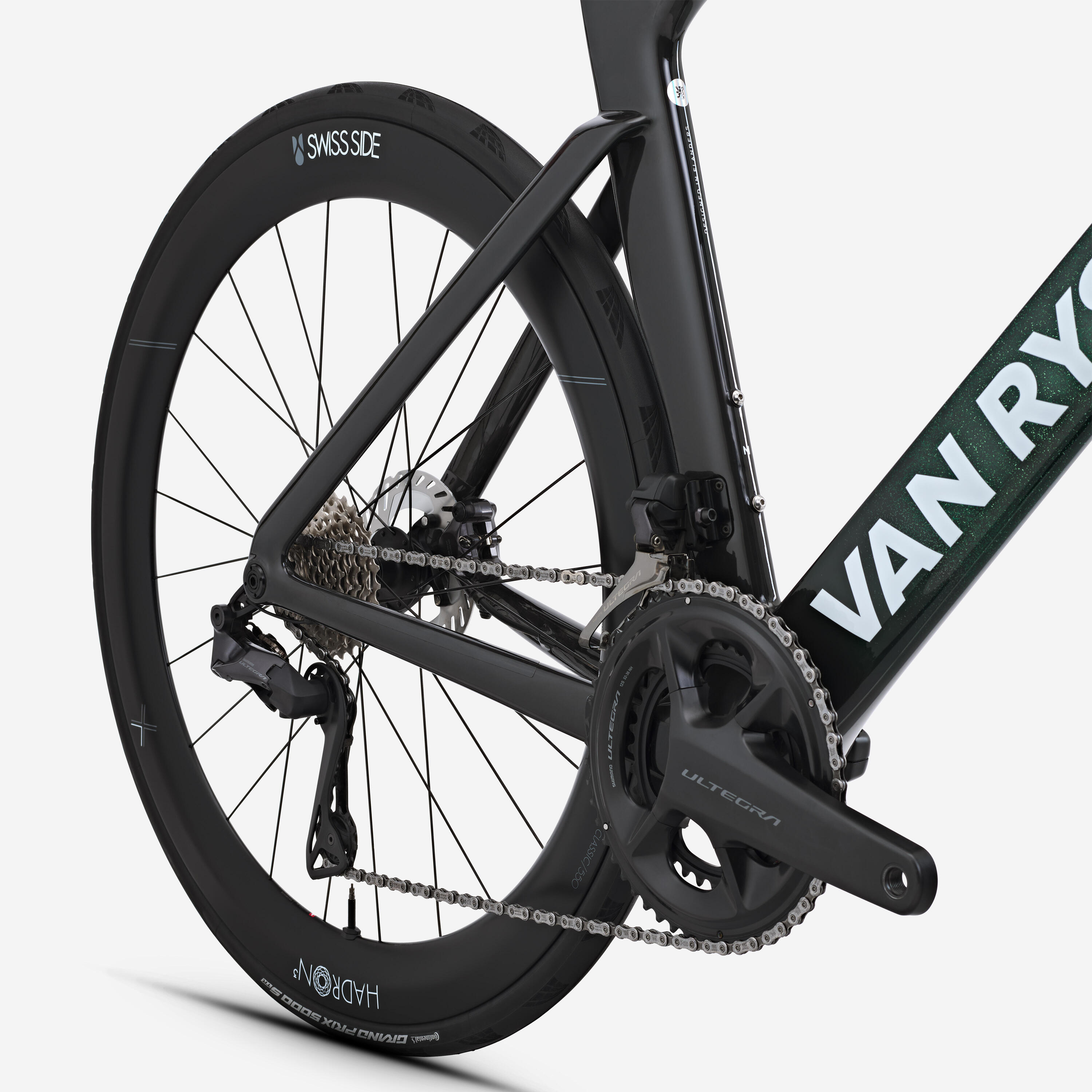 Rennvelo Shimano Ultegra DI2 2x12g Leistungsmesser, RCR-F Pro grün 5/17