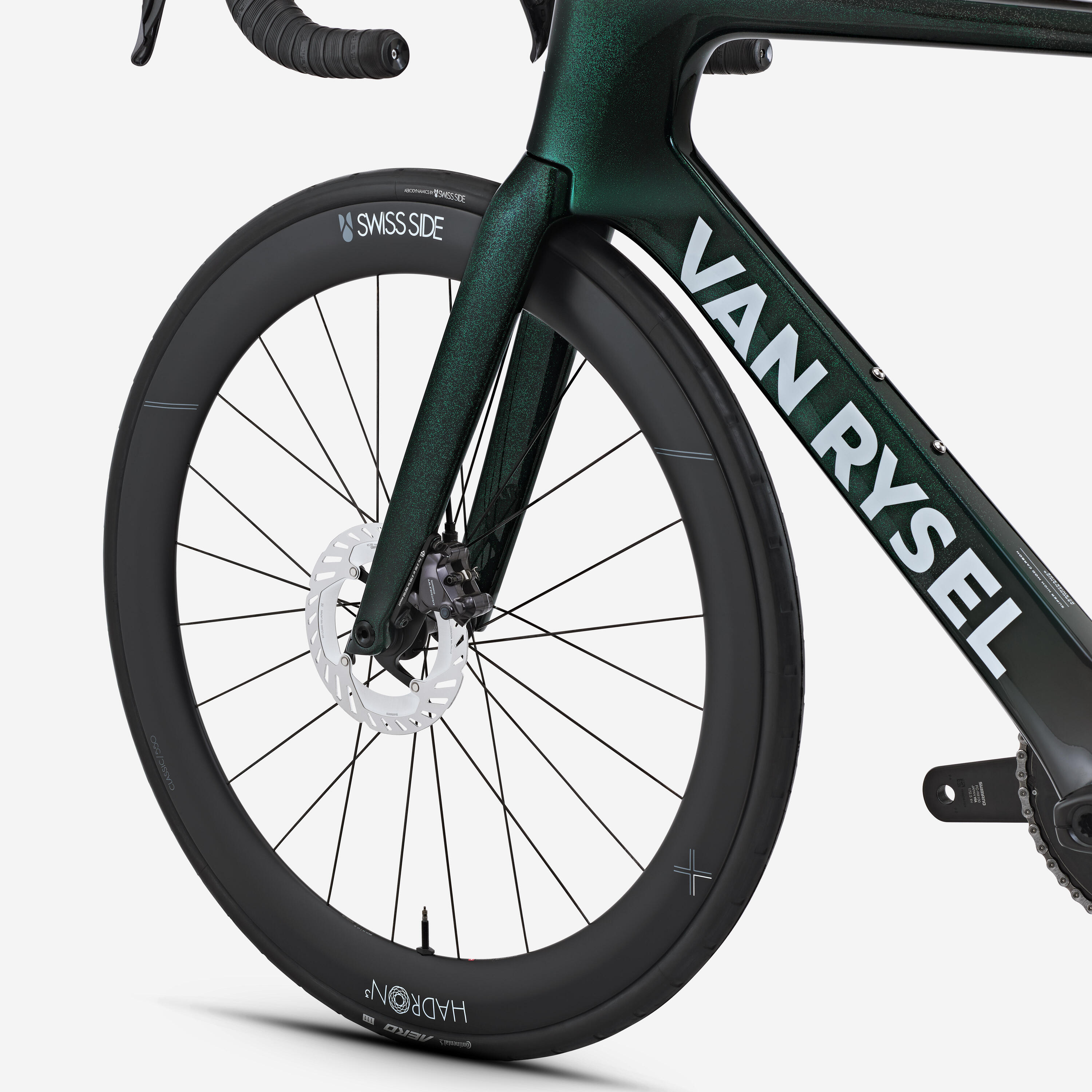 Rennvelo Shimano Ultegra DI2 2x12g Leistungsmesser, RCR-F Pro grün 8/17
