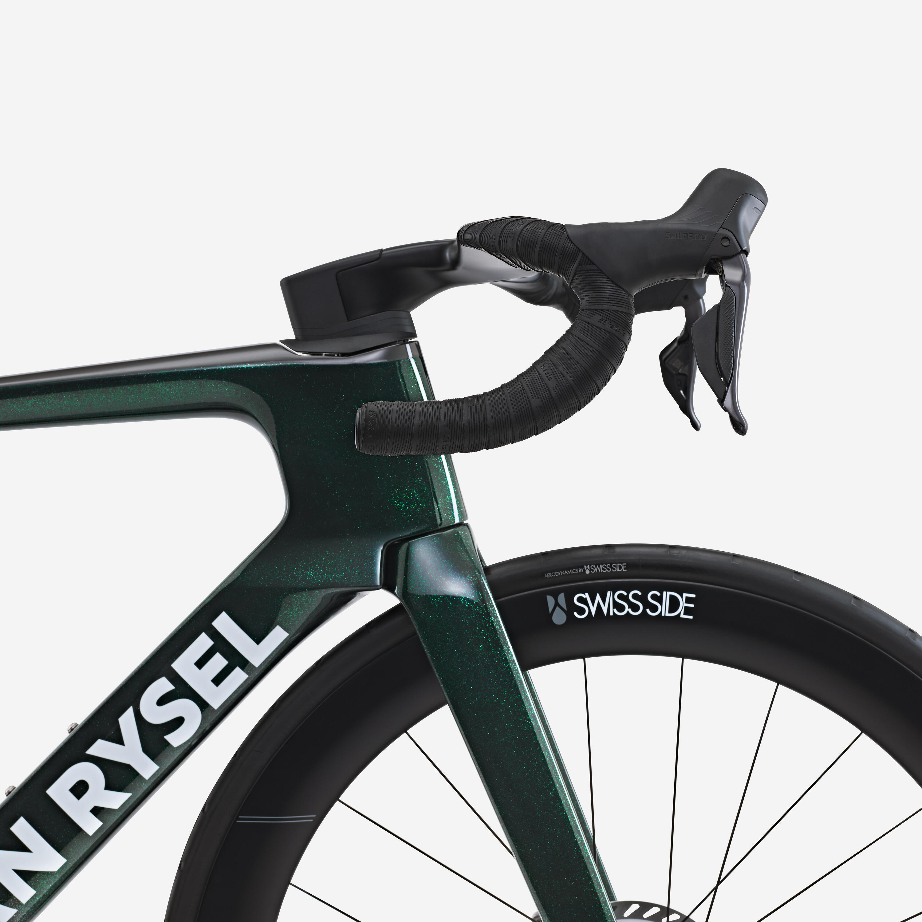 Rennvelo Shimano Ultegra DI2 2x12g Leistungsmesser, RCR-F Pro grün 12/17