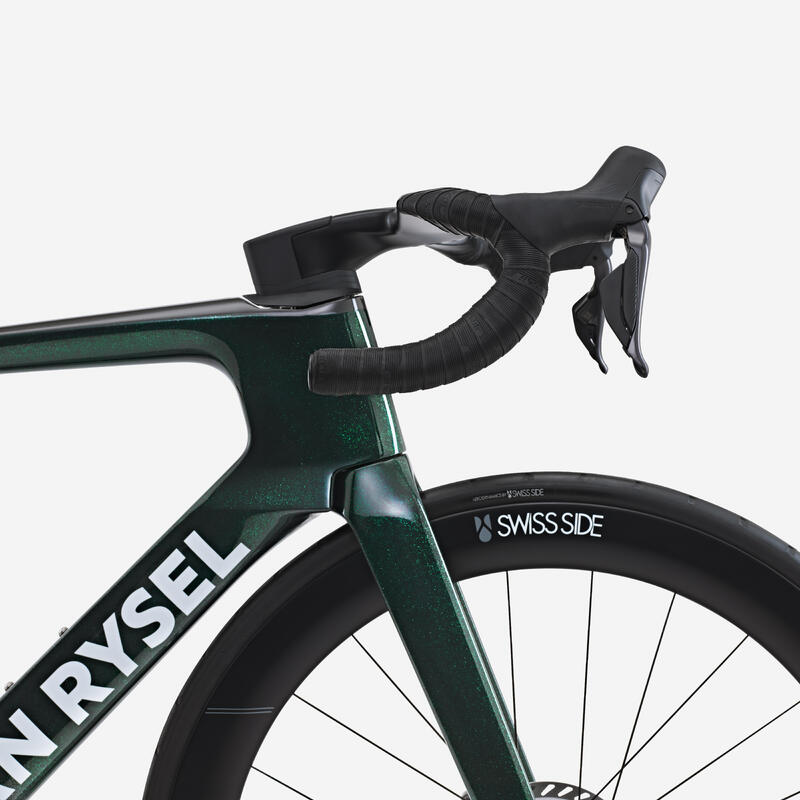 Bicicletă de șosea Shimano Ultegra DI2 2x12v senzor de putere RCR-F Pro Verde