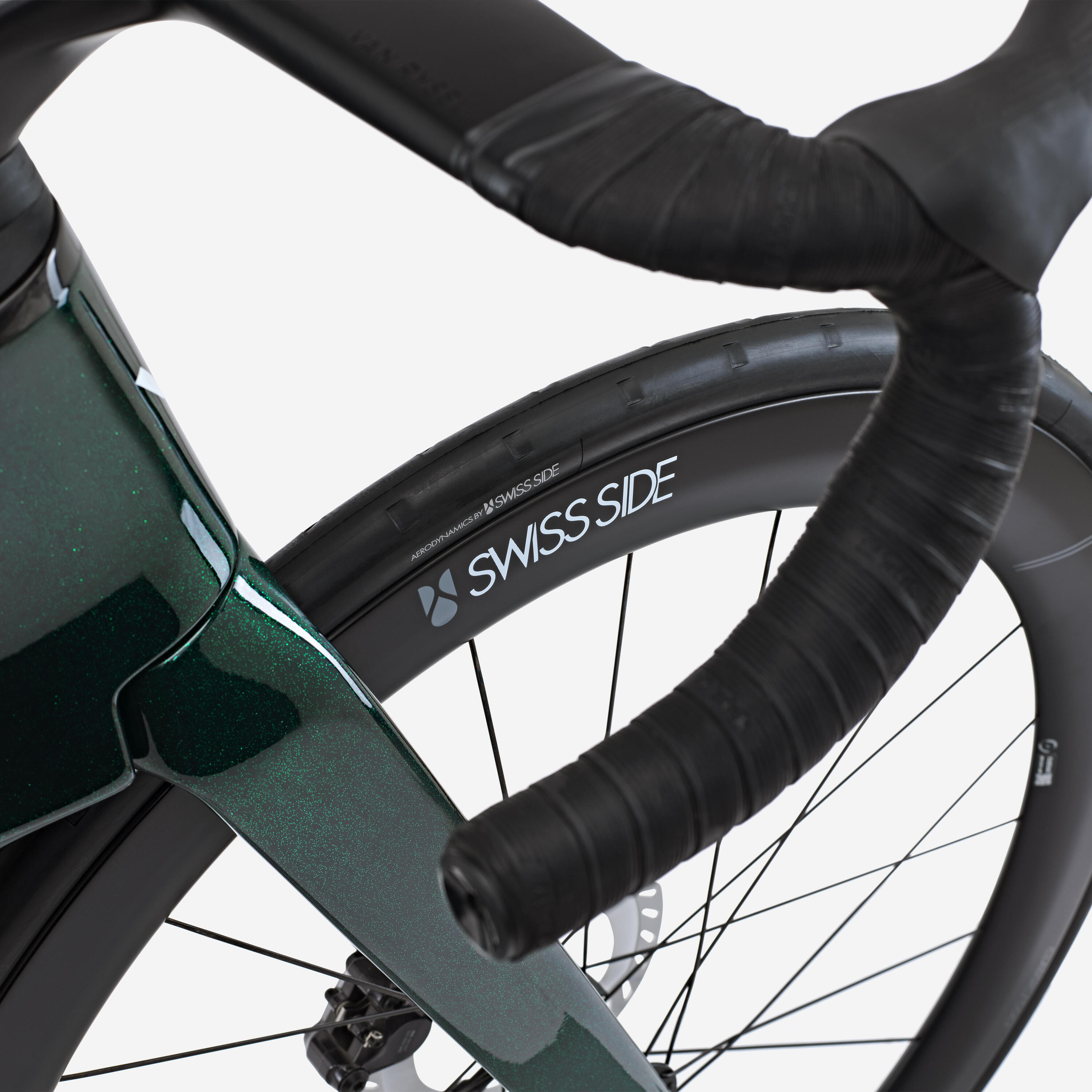 Rennvelo Shimano Ultegra DI2 2x12g Leistungsmesser, RCR-F Pro grün 13/17