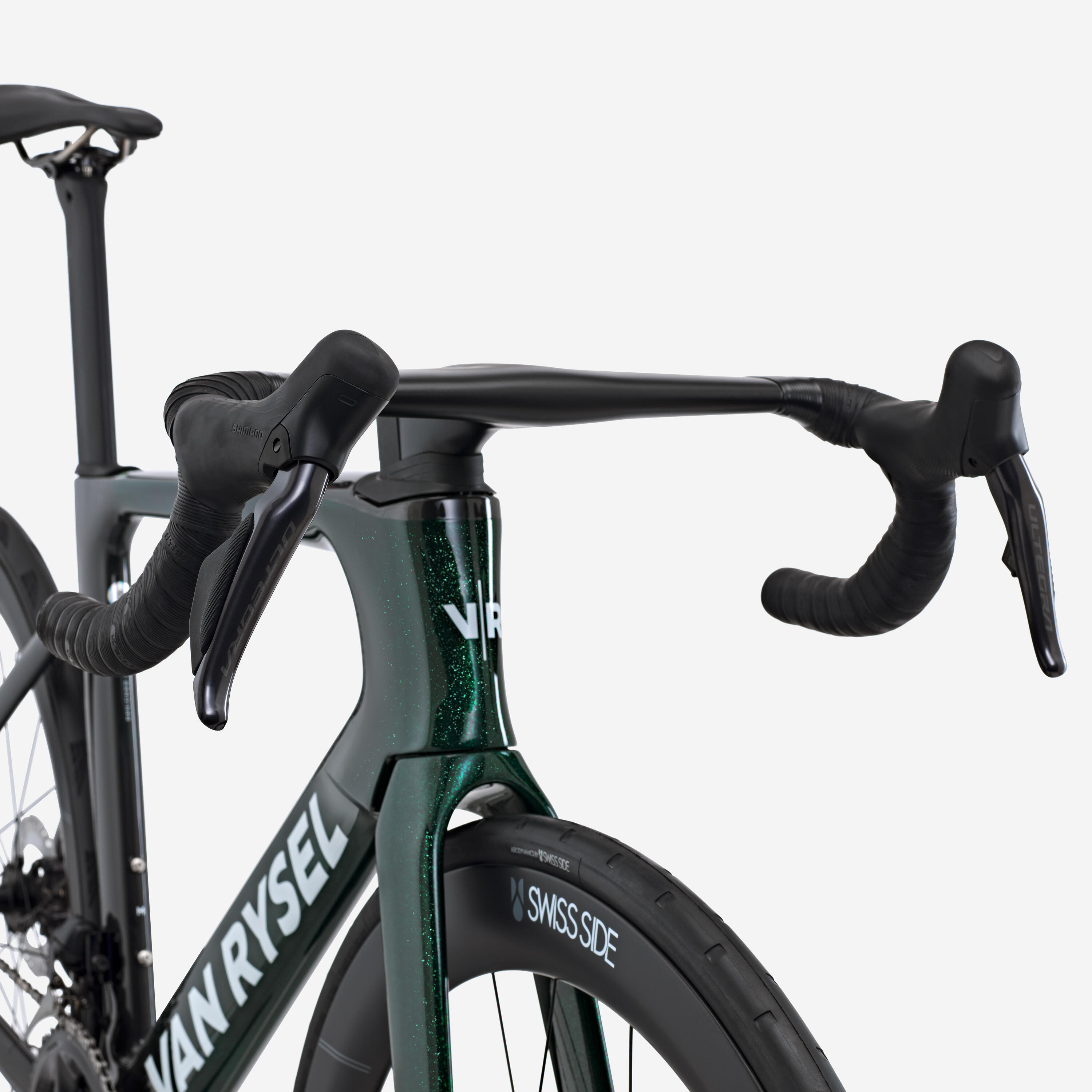 Rennvelo Shimano Ultegra DI2 2x12g Leistungsmesser, RCR-F Pro grün 6/17