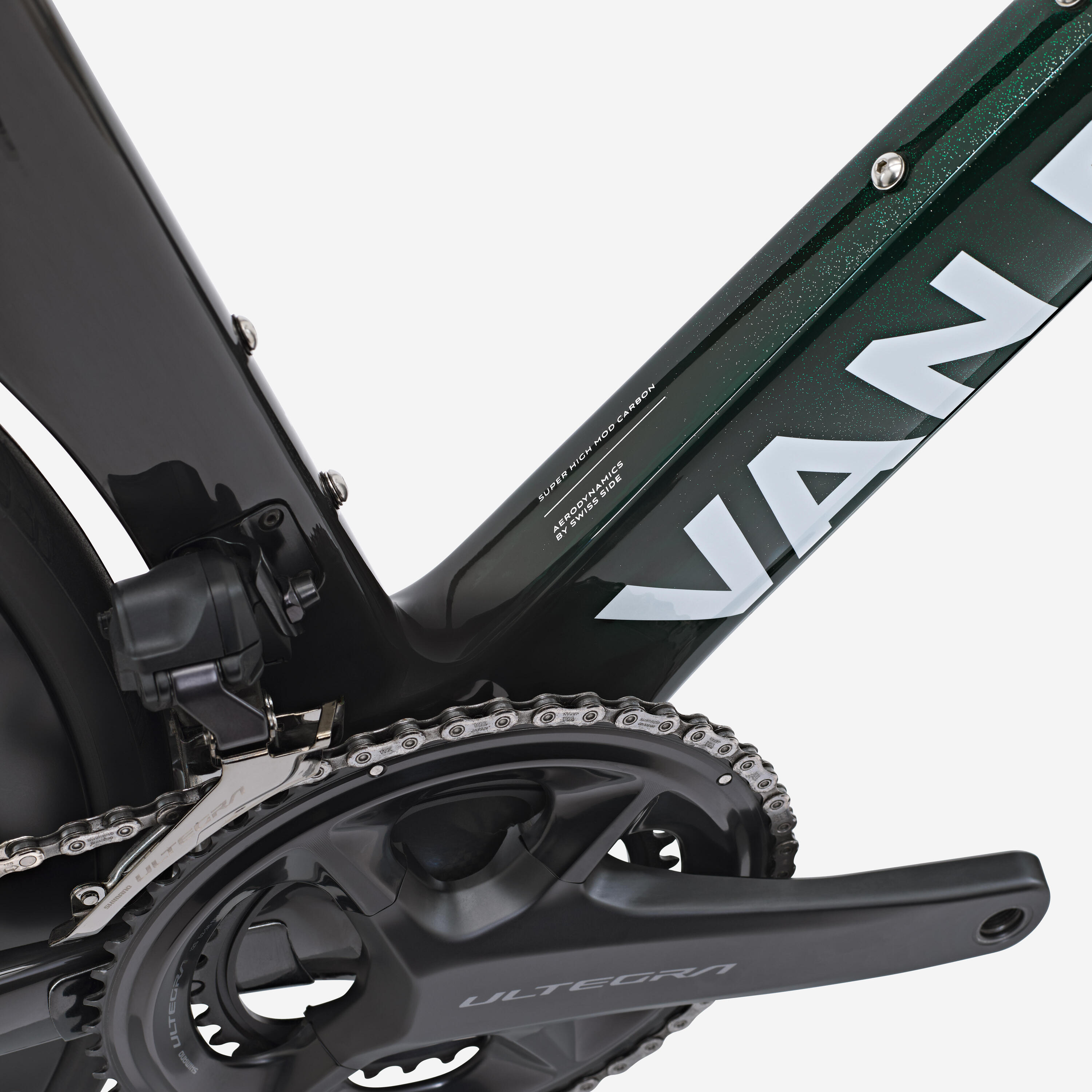 Rennvelo Shimano Ultegra DI2 2x12g Leistungsmesser, RCR-F Pro grün 11/17