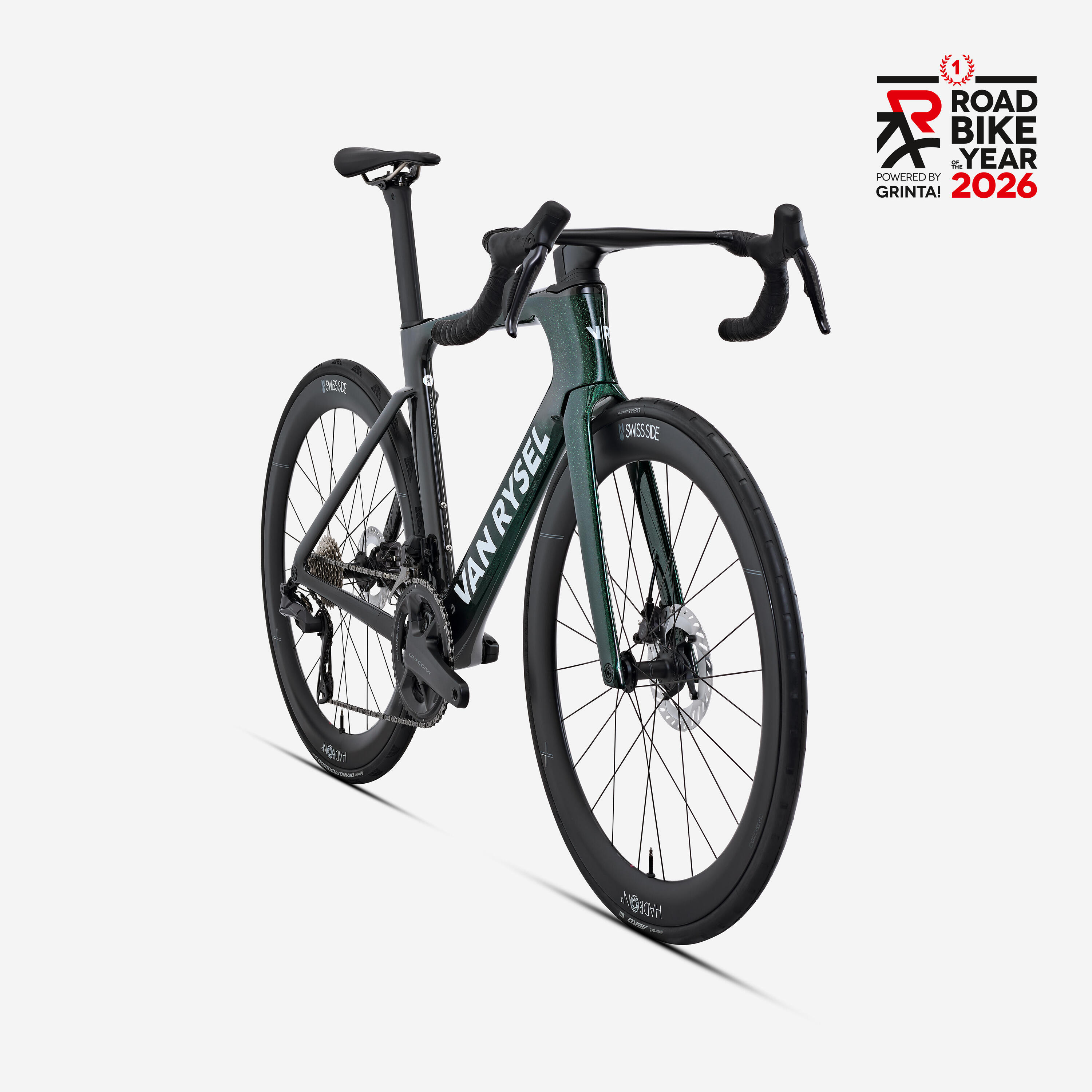 Rennvelo Shimano Ultegra DI2 2x12g Leistungsmesser, RCR-F Pro grün 2/17
