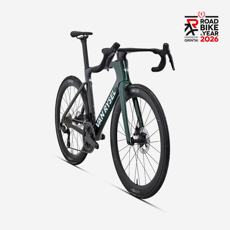 Bicicletă de șosea Shimano Ultegra DI2 2x12v senzor de putere RCR-F Pro Verde