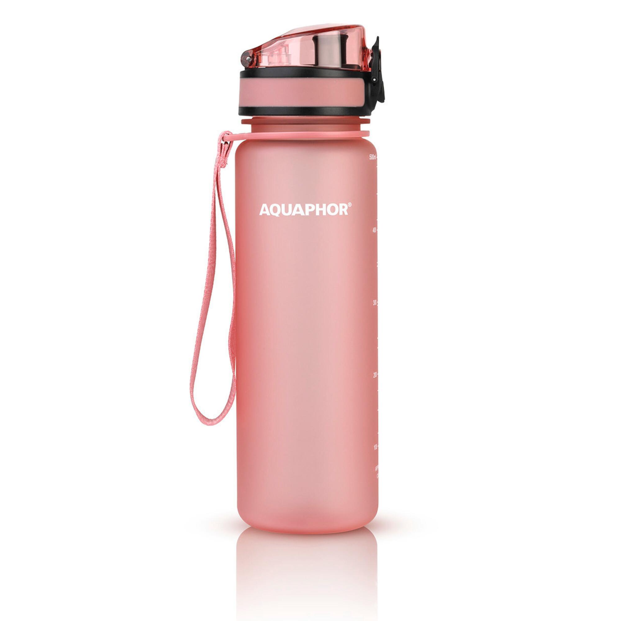 Butelka filtrująca Aquaphor City 0,5l pudrowy róż 2/3