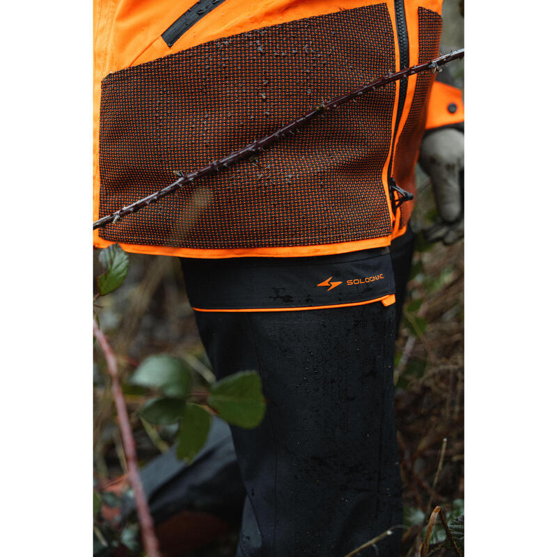 Pantalon impermeabil rezistent adaptabil Supertrack 1200 Negru Bărbați