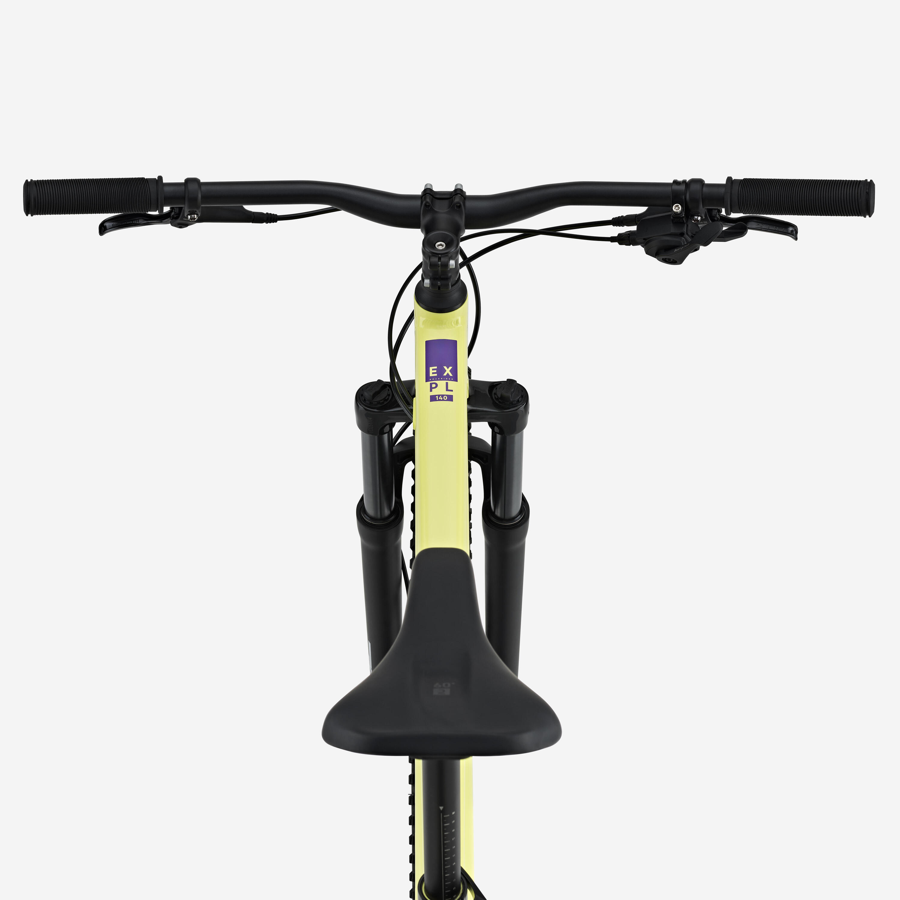 Vélo VTT randonnée semi-rigide 29" cadre aluminium, EXPL 140 jaune 6/7