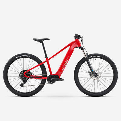 Elektrische mountainbike offroad+ 720 wh hardtail 29 inch rood