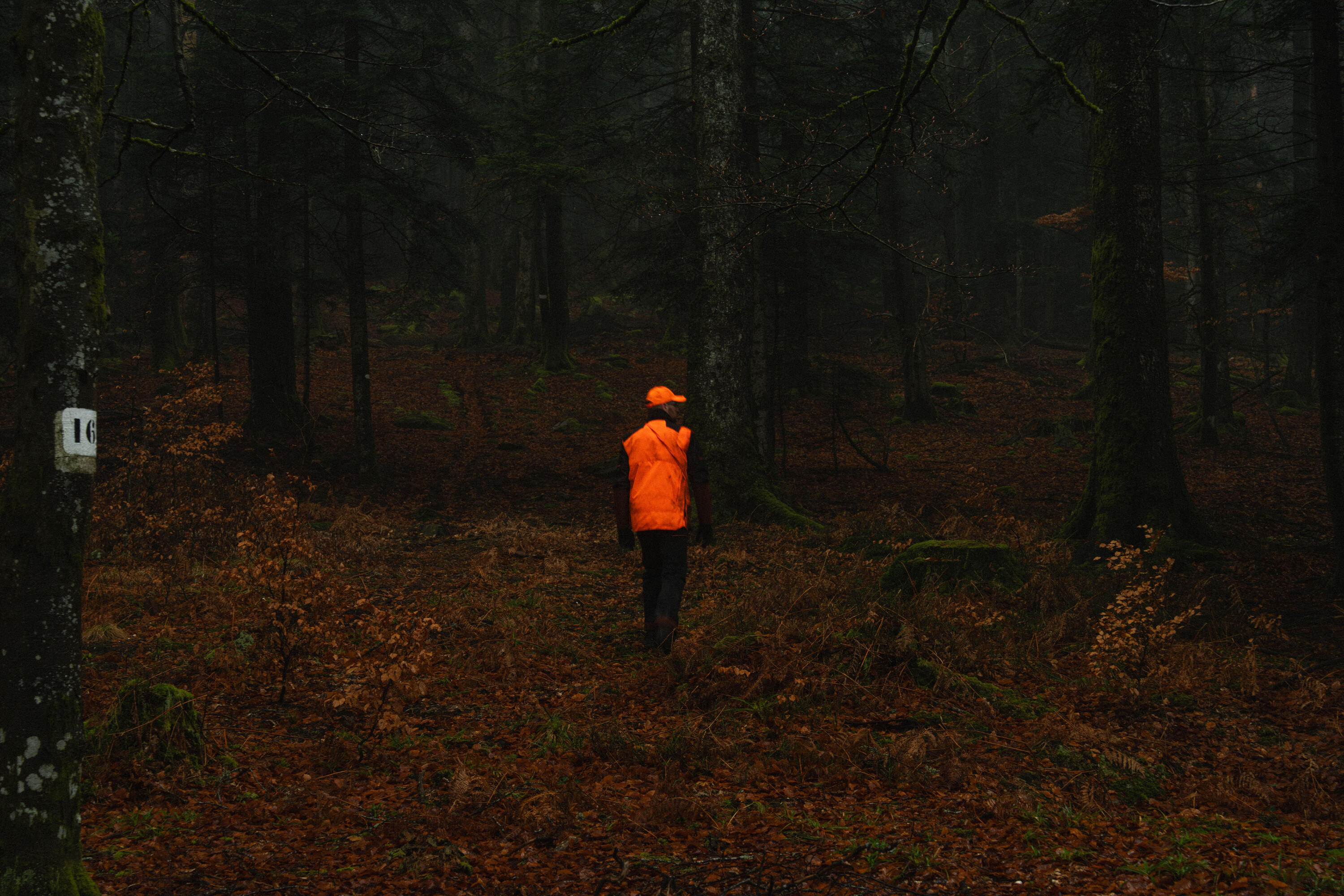 Veste chasse ultra-résistante imperméable modulable Supertrack 1200 homme fluo 24/26