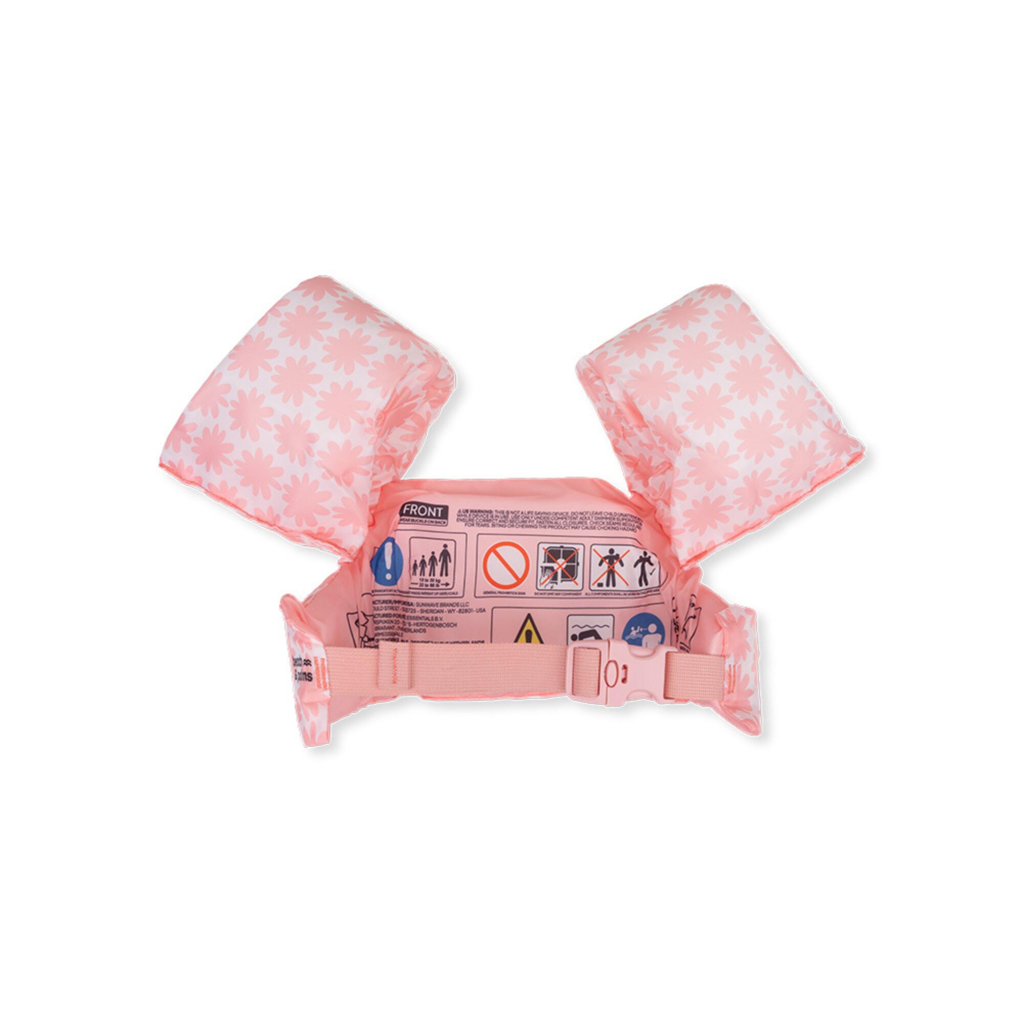 Puddle Jumper roze bloemen,  2-6 jaar (15-30 kg) 2/3