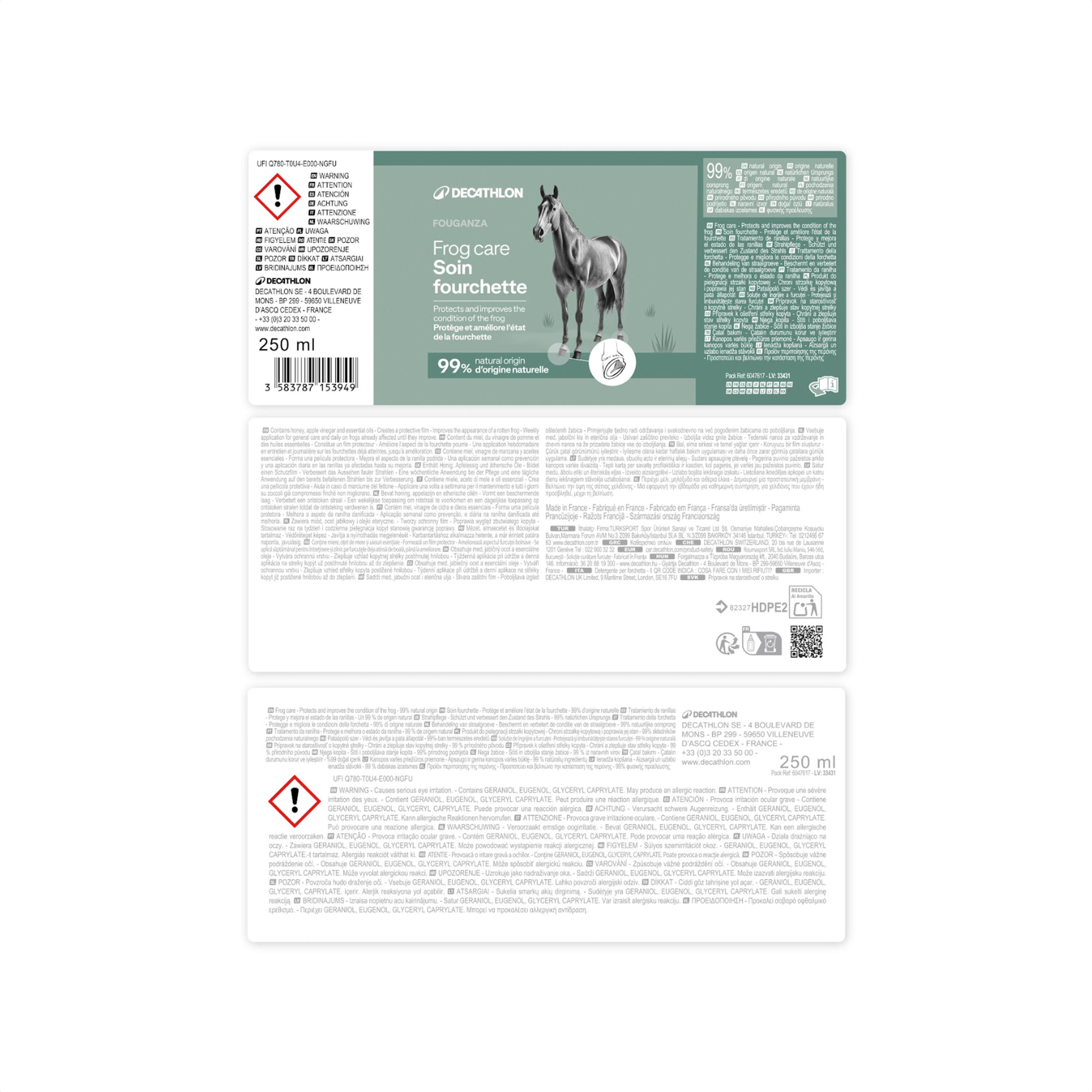 Soin fourchette équitation naturel 2 en 1 Cheval et Poney 2/5