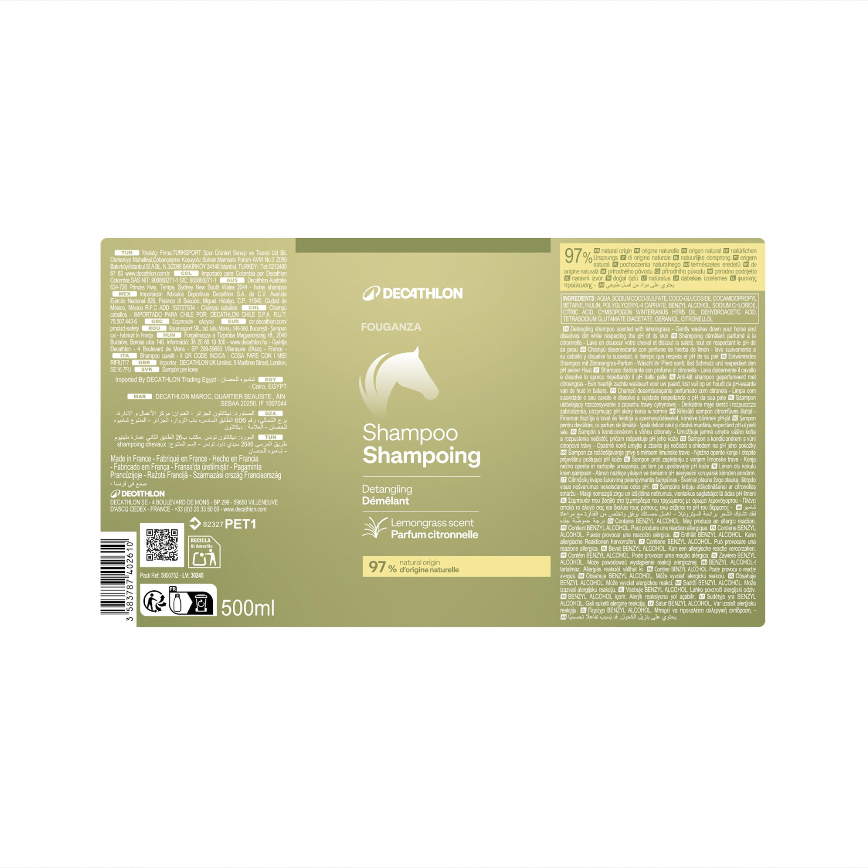 Shampoo equitazione pony e cavallo citronella 500 mL 2/3