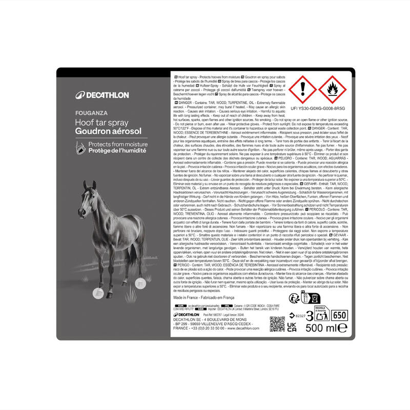 Spray Gudron de Pin Echitaţie Negru 500ml Cal/Ponei