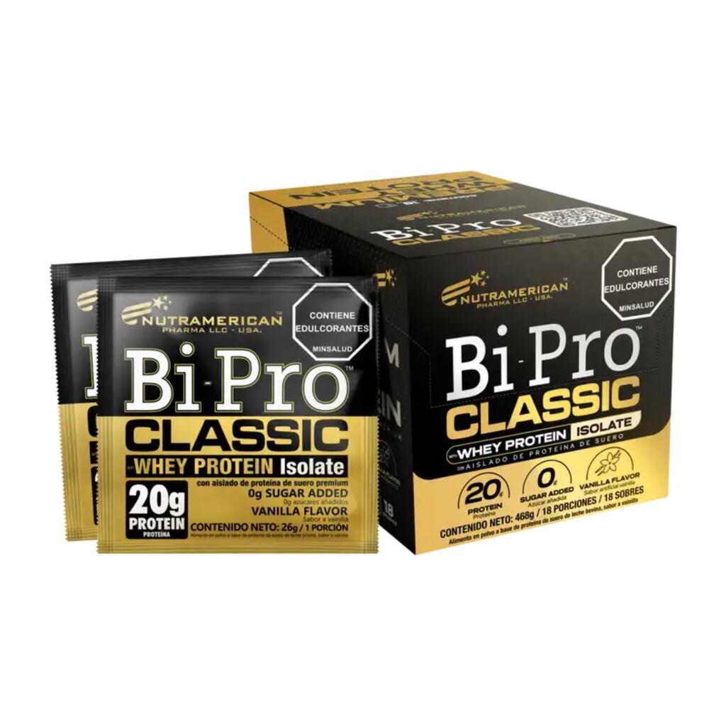 Proteína de vainilla gran pureza Nutramerican Bipro Classic