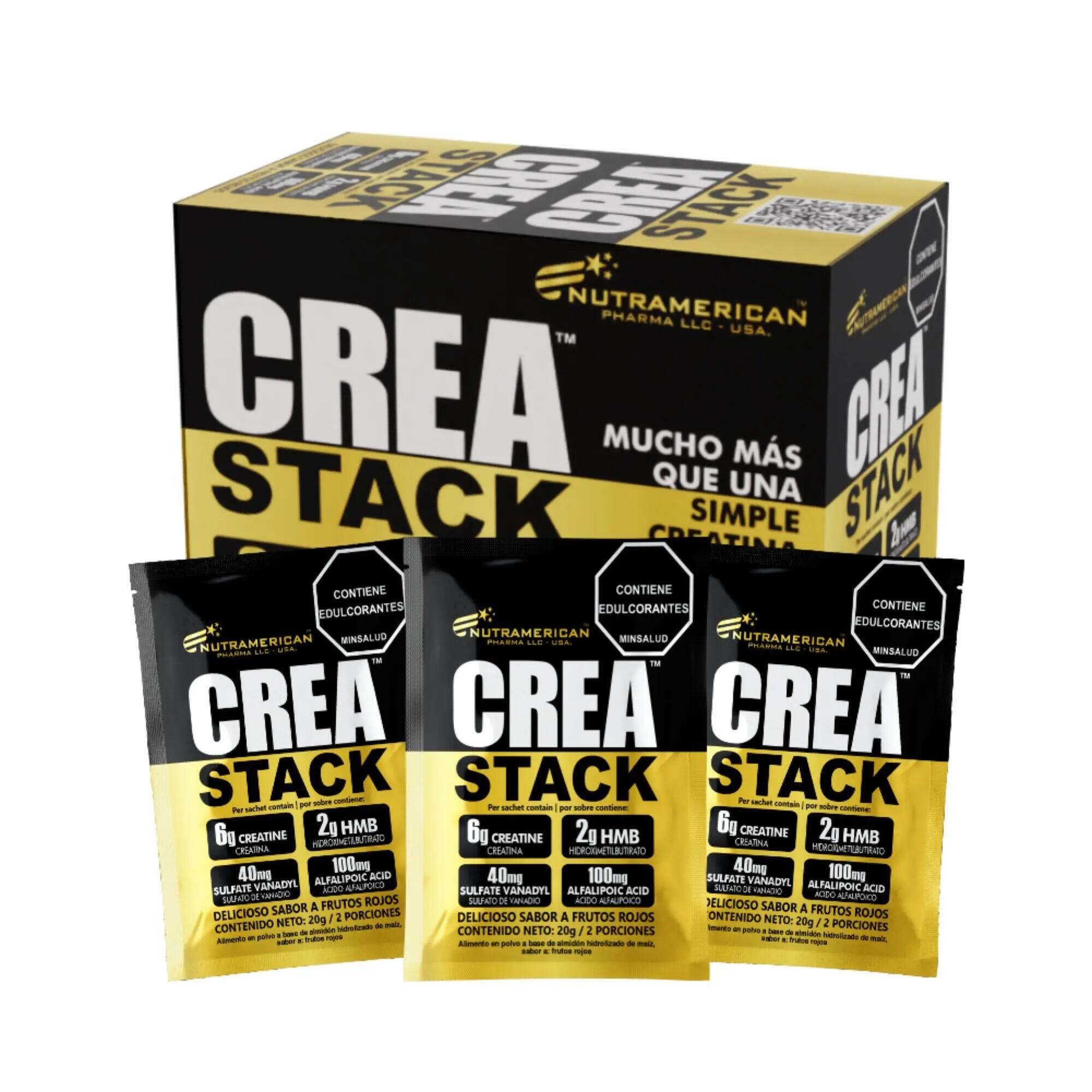 Creatina monohidrato de frutos rojos Nutramerican Crea Stack 2/3
