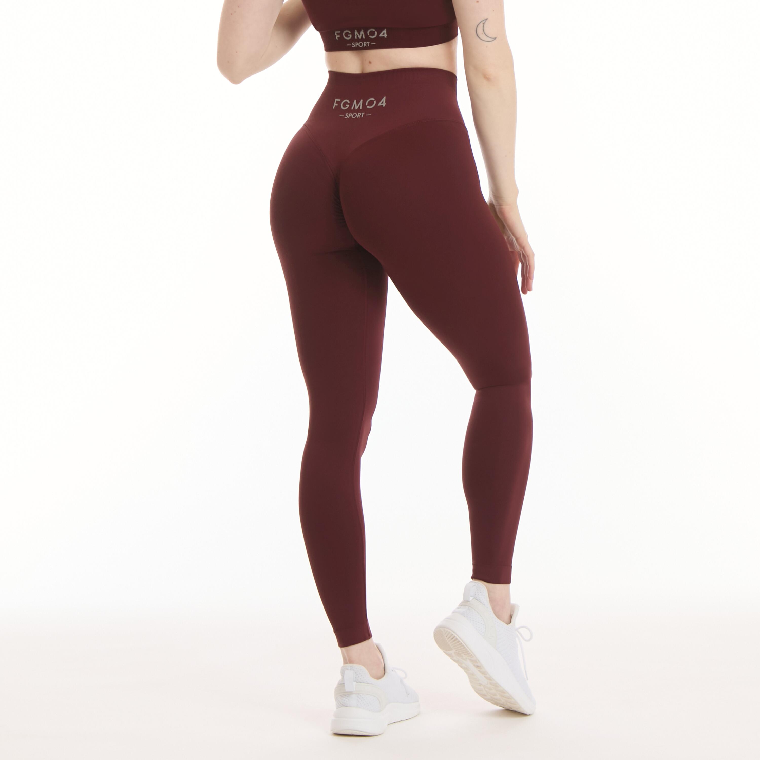 FGM04 LEGGINGS GYM FASHION MERLOT 5/7